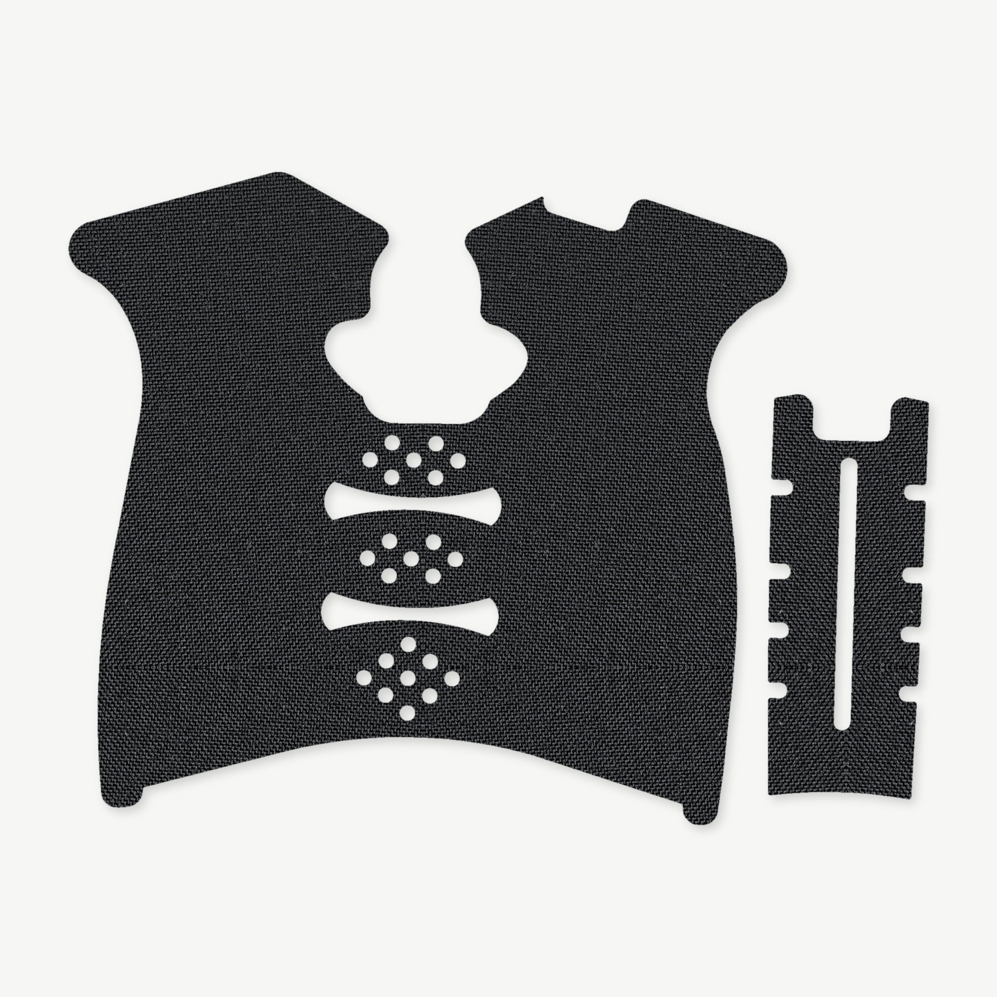 Grip Kit for Springfield XD Mod.2 (Full Size) - die-cut Cordura 1000D kit pieces in Black - Combat Textiles