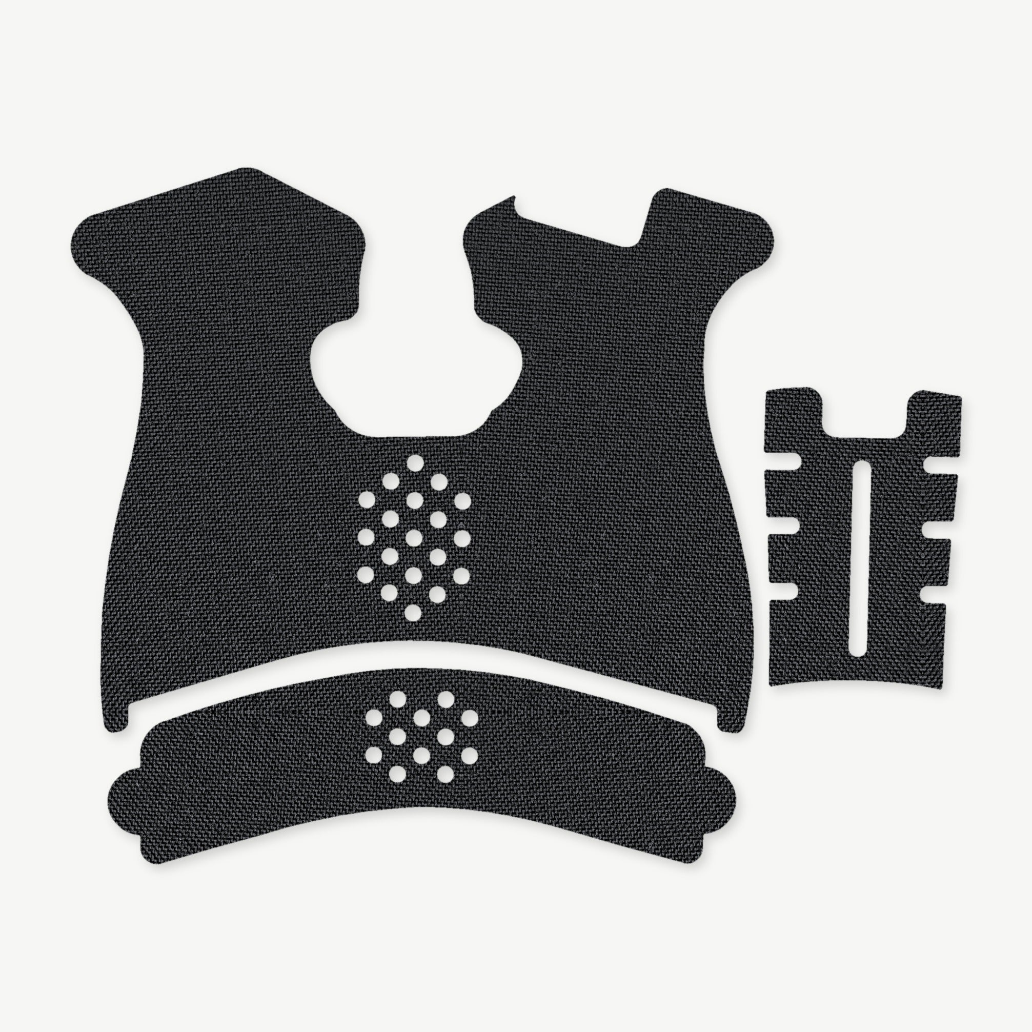 Grip Kit for Springfield XD (Sub-Compact) - die-cut Cordura 1000D kit pieces in Black - Combat Textiles