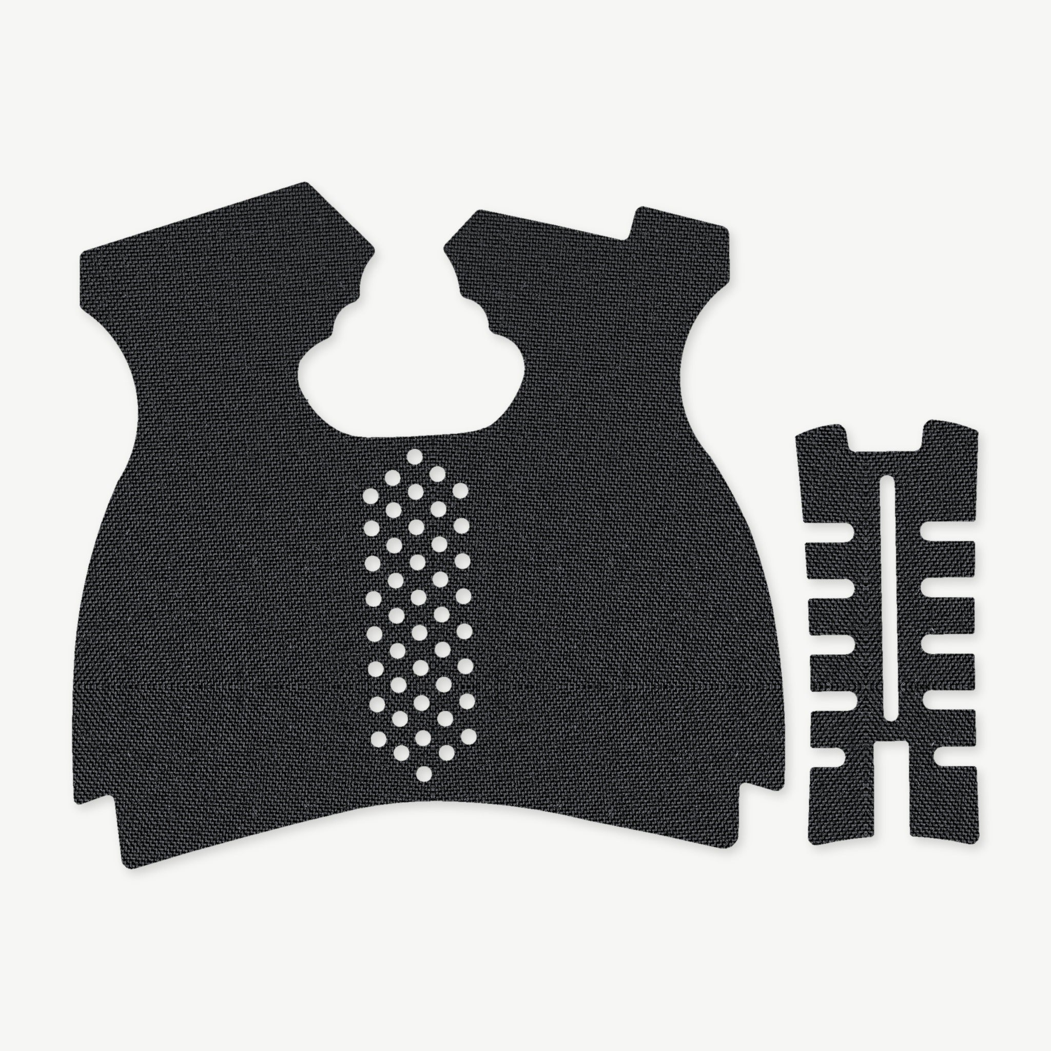 Grip Kit for Springfield XDM 10mm (Full Size) - die-cut Cordura 1000D kit pieces in Black - Combat Textiles