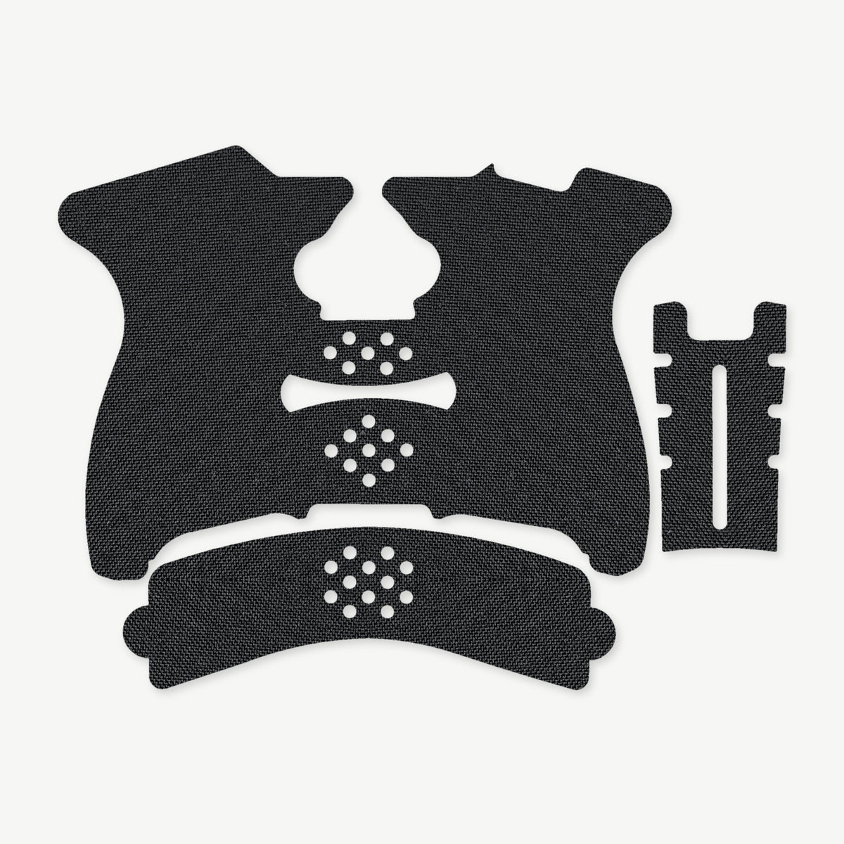 Grip Kit for Springfield XDS Mod.2 - die-cut Cordura 1000D kit pieces in Black - Combat Textiles