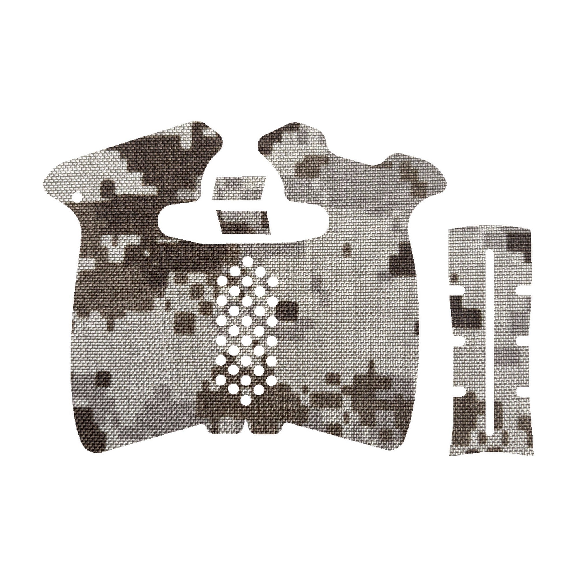 Springfield Hellcat Pro grip wrap kit outline, ACU (Desert)