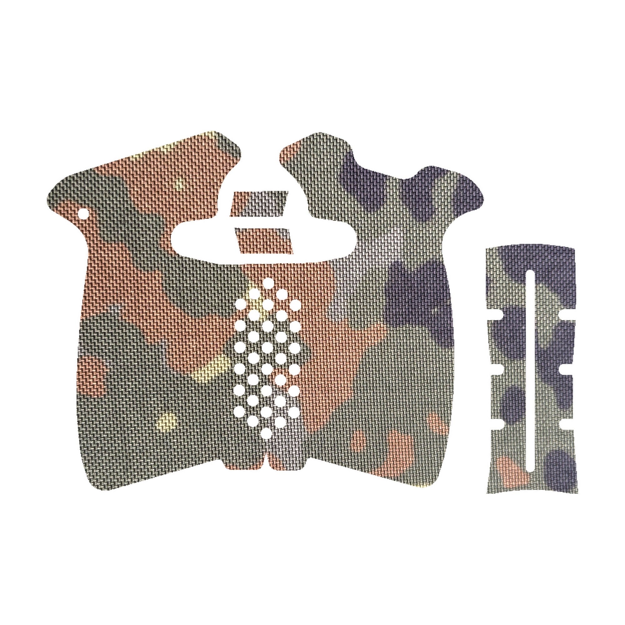Springfield Hellcat Pro grip wrap kit outline, Flecktarn