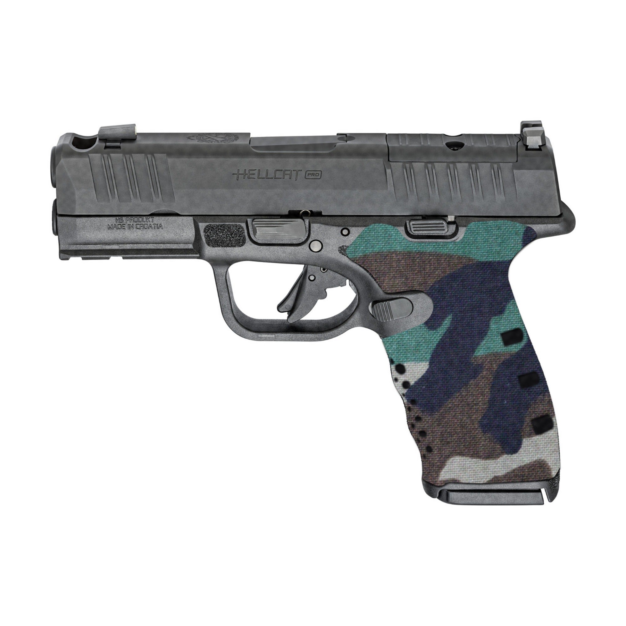 Springfield Hellcat Pro Cordura grip wrap, M81 Woodland