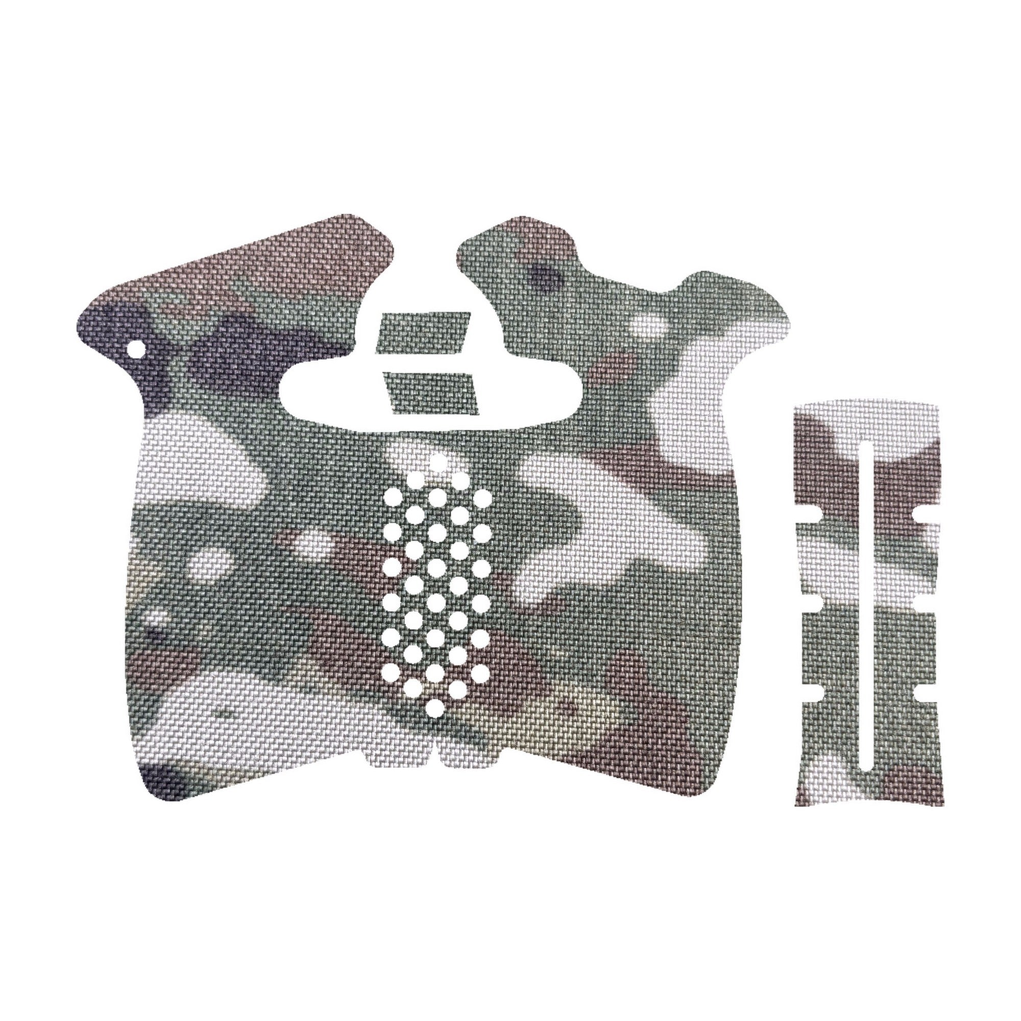 Springfield Hellcat Pro grip wrap kit outline, MultiCam