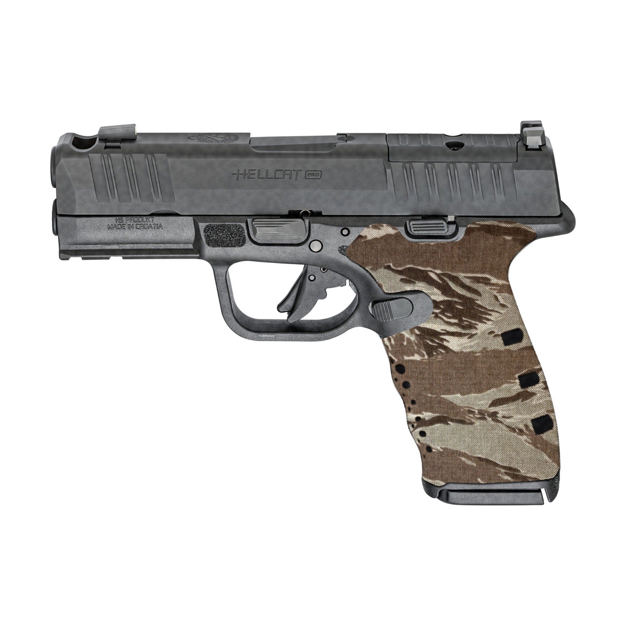Springfield Hellcat Pro Cordura grip wrap, Tiger Stripe (ABU)