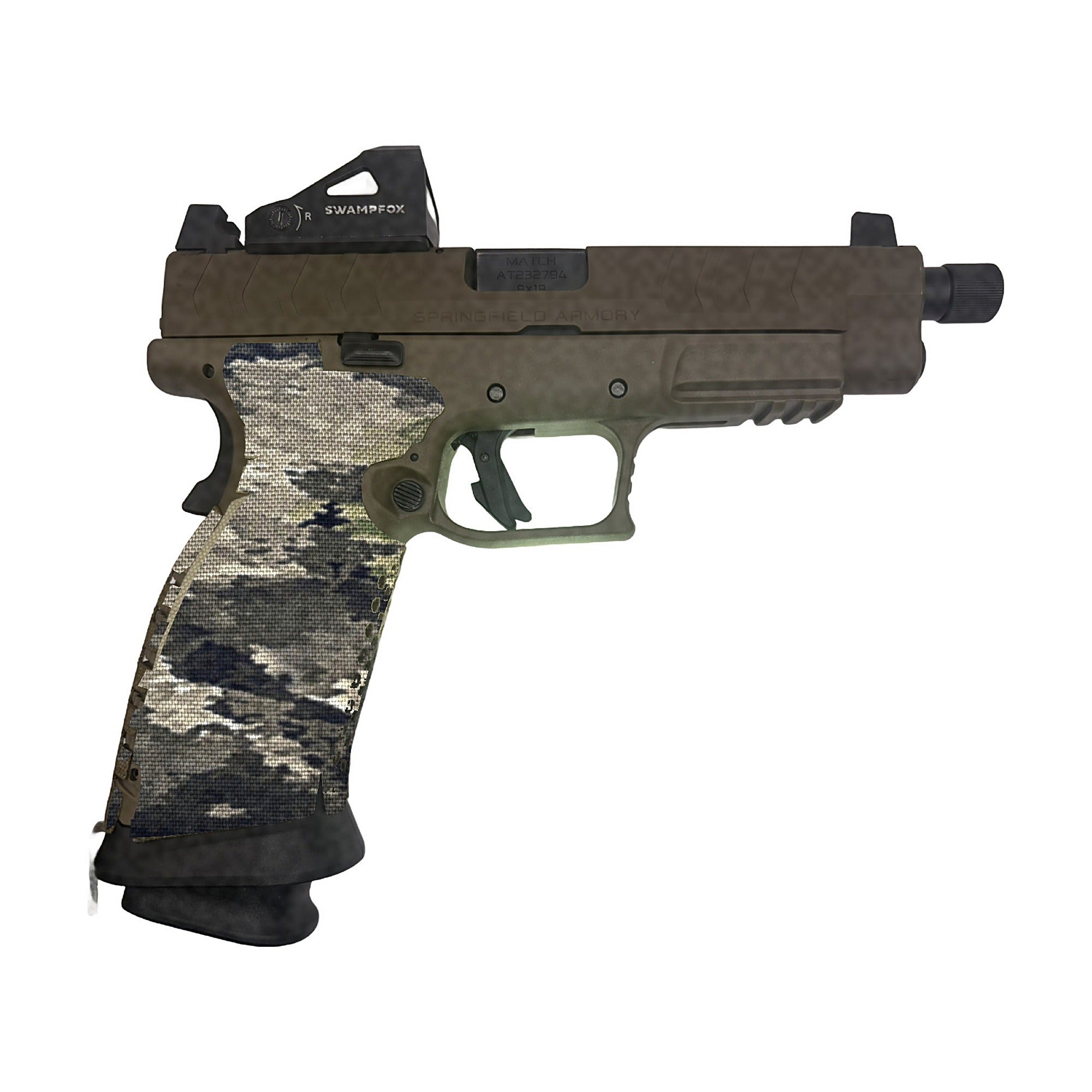 Springfield XDM 9mm/.40 S&W (Full Size) Cordura grip wrap, A-TACS iX
