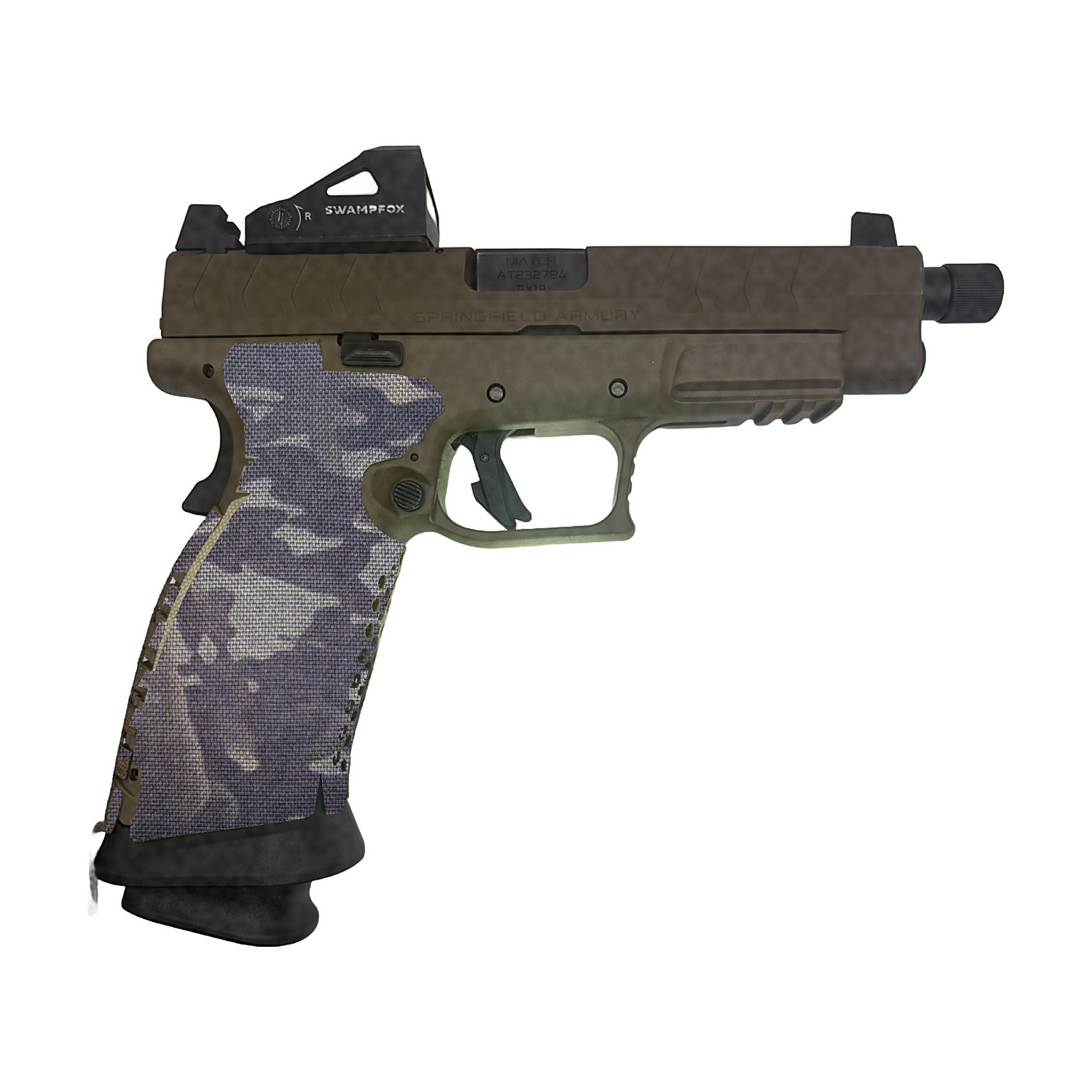 Springfield XDM 9mm/.40 S&W (Full Size) Cordura grip wrap, MultiCam Black