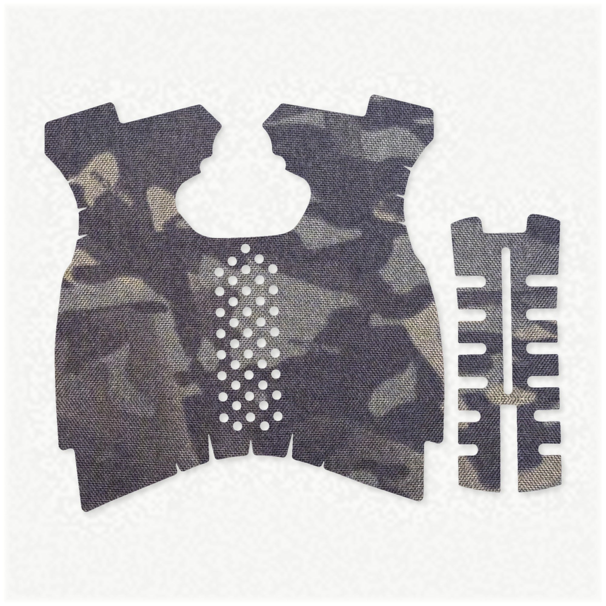Springfield XDM 9mm/.40 S&W (Full Size) grip wrap kit outline, MultiCam Black