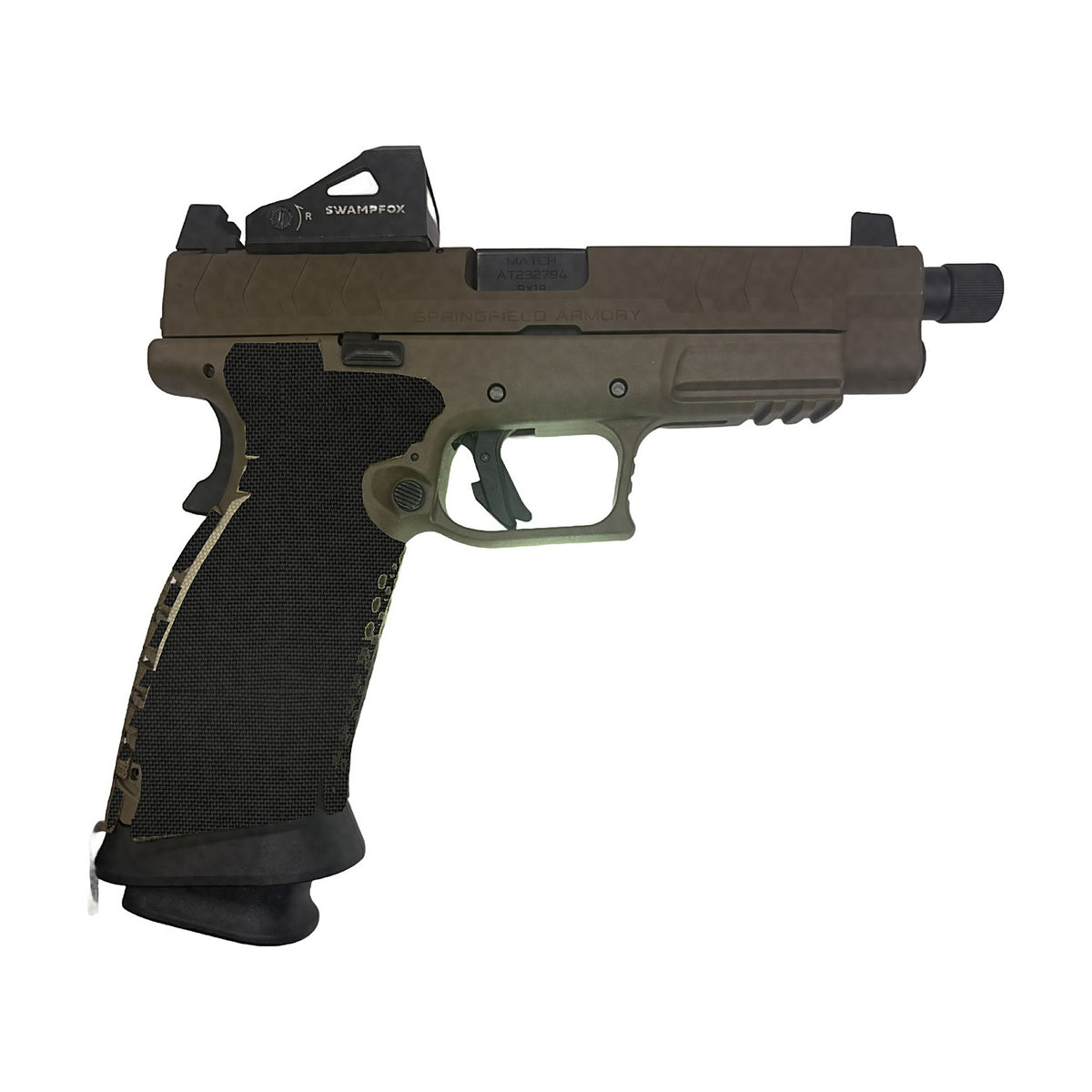Springfield XDM 9mm/.40 S&W (Full Size) Cordura grip wrap, Black