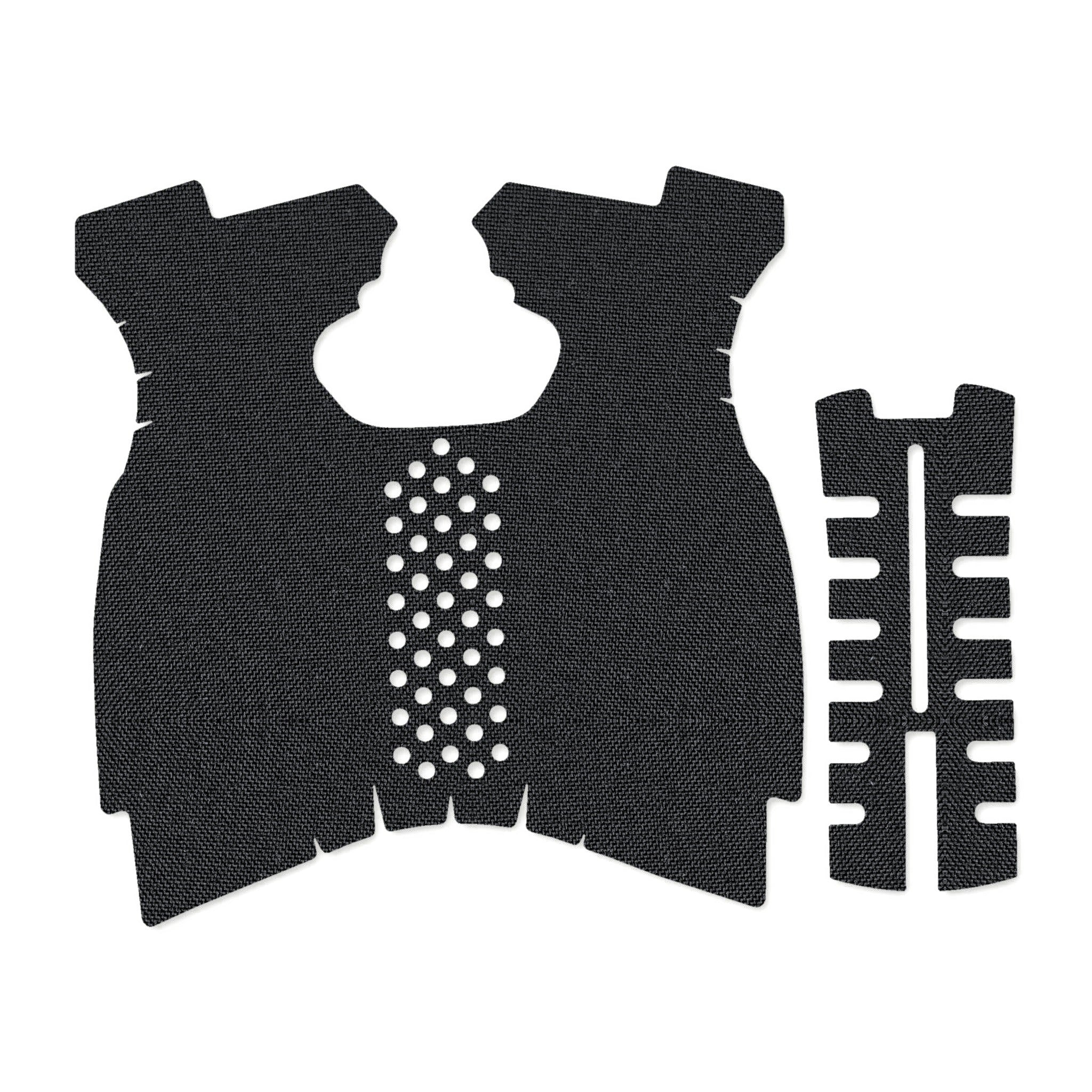 Springfield XDM 9mm/.40 S&W (Full Size) grip wrap kit outline, Black