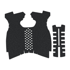 Springfield XDM 9mm/.40 S&W (Full Size) grip wrap kit outline, Black