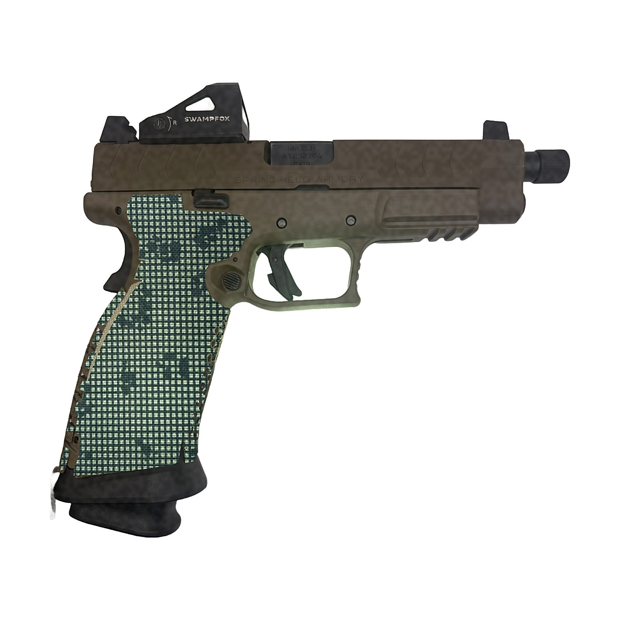 Springfield XDM 9mm/.40 S&W (Full Size) Cordura grip wrap, Desert Night Camo