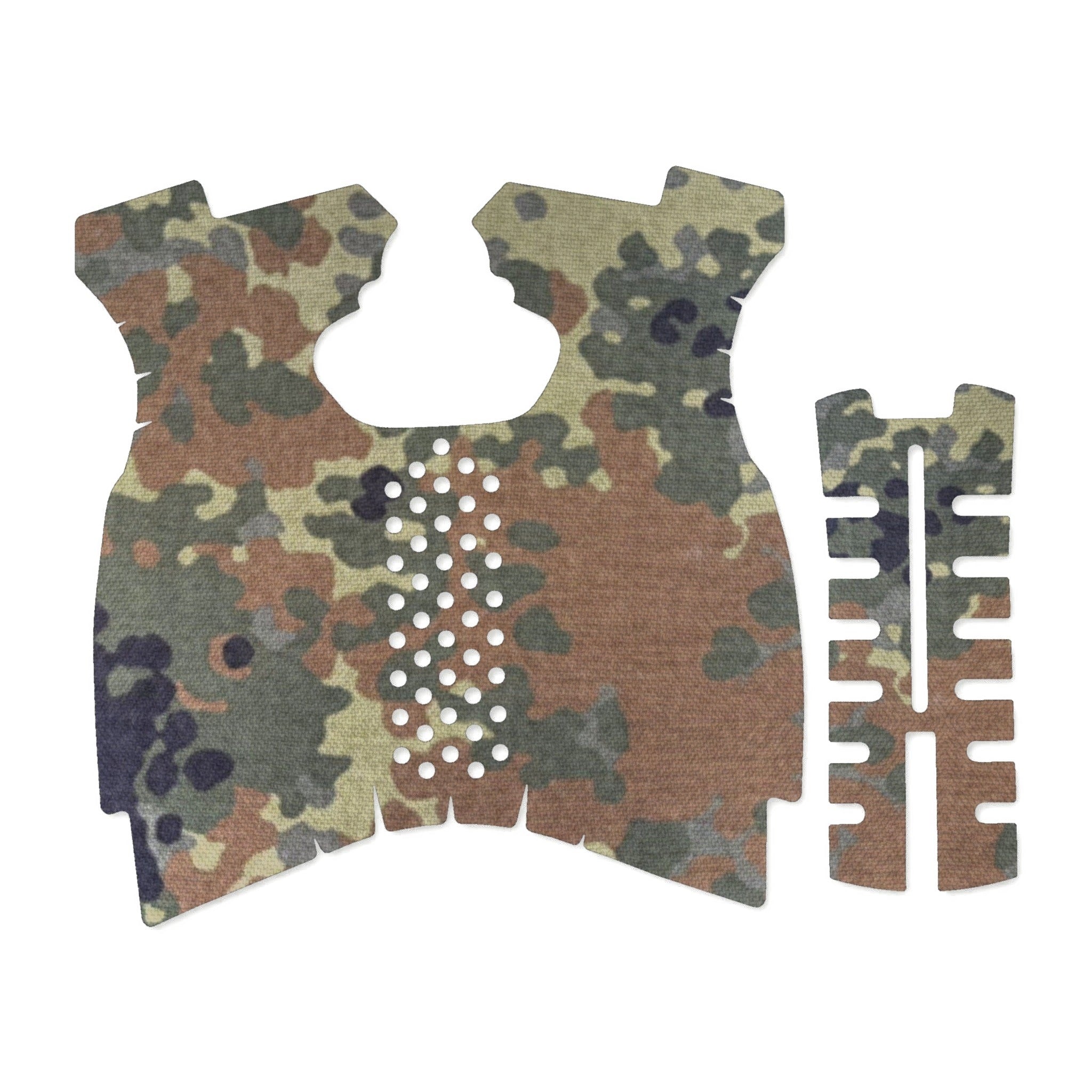 Springfield XDM 9mm/.40 S&W (Full Size) grip wrap kit outline, Flecktarn