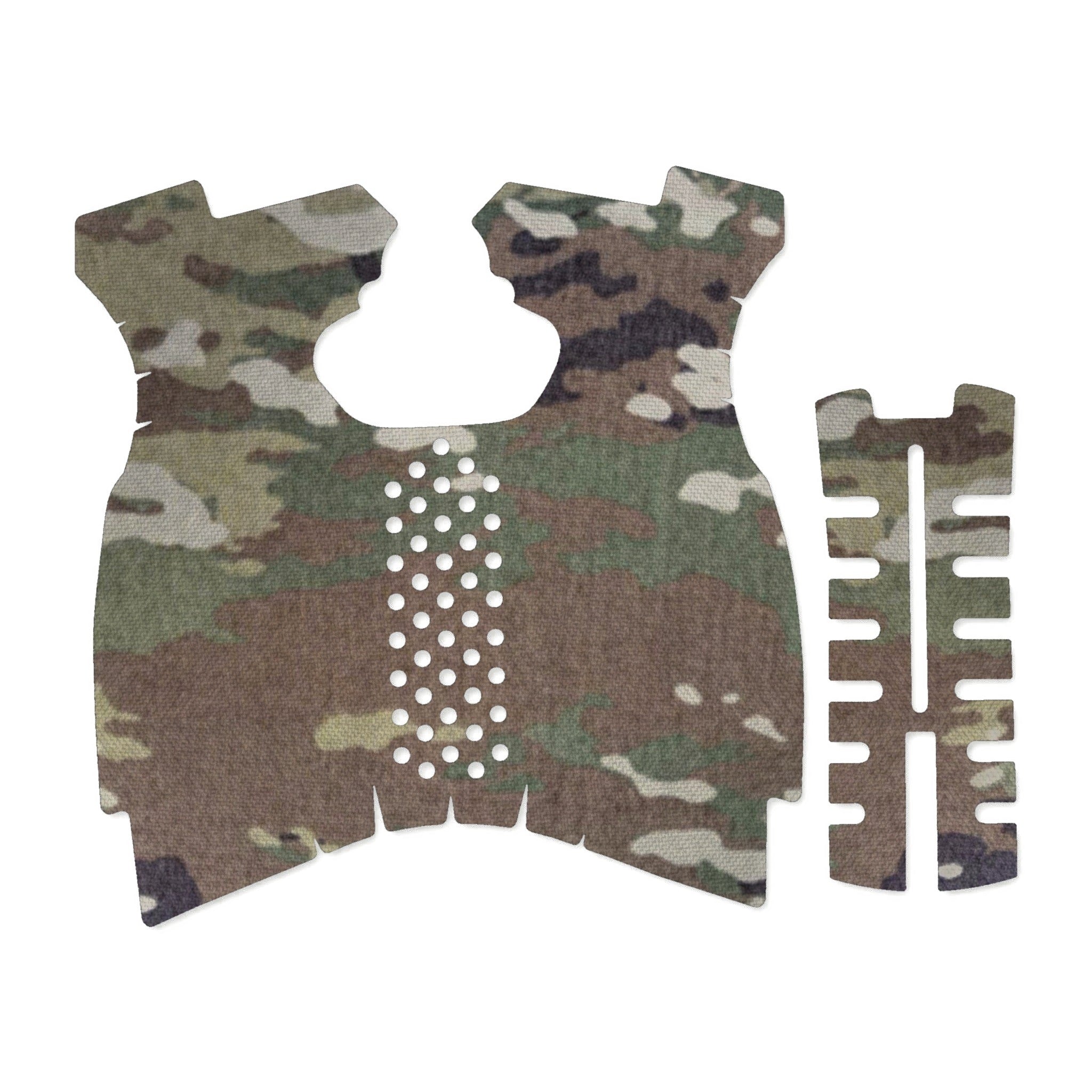 Springfield XDM 9mm/.40 S&W (Full Size) grip wrap kit outline, MultiCam