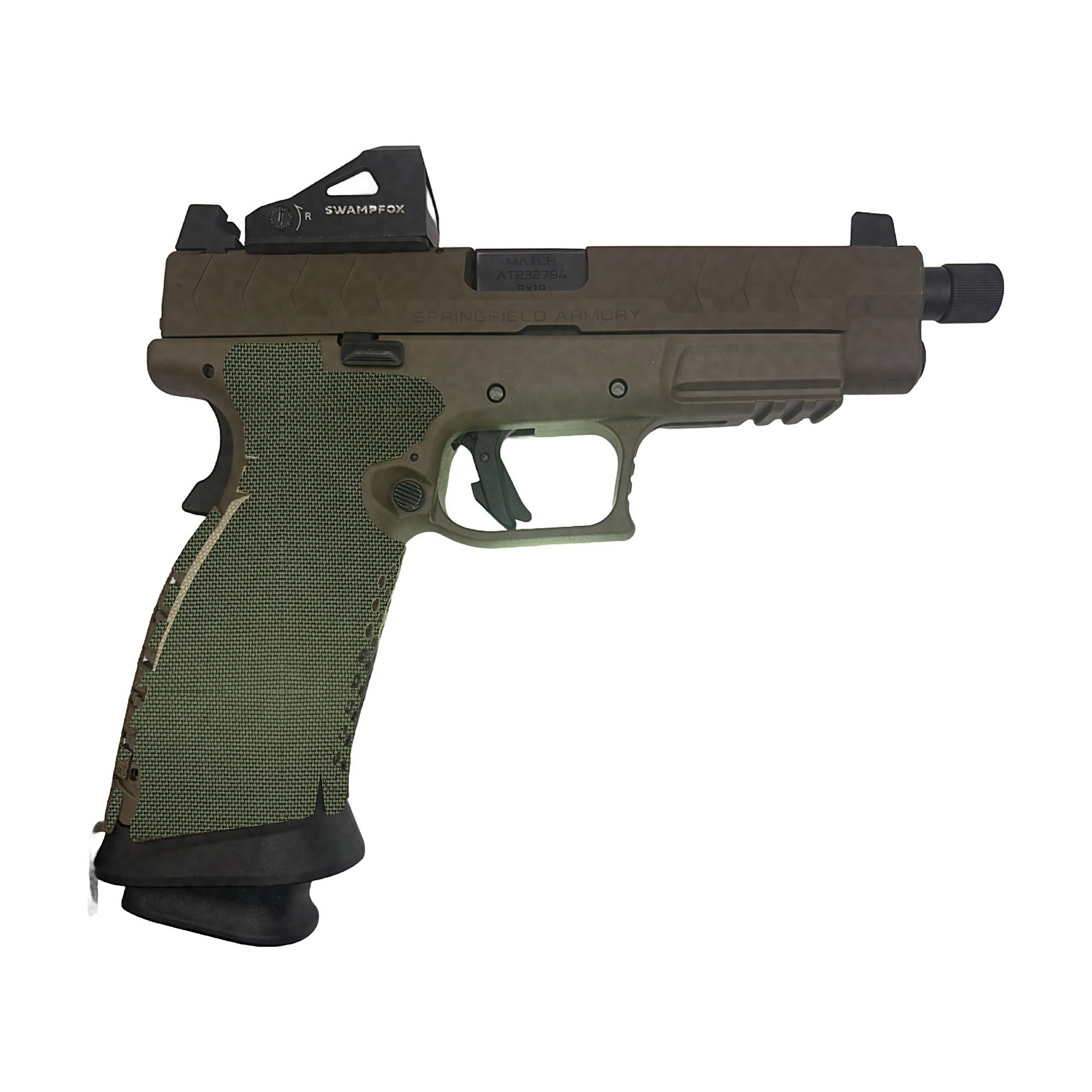 Springfield XDM 9mm/.40 S&W (Full Size) Cordura grip wrap, OD Green