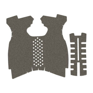 Springfield XDM 9mm/.40 S&W (Full Size) grip wrap kit outline, Ranger Green