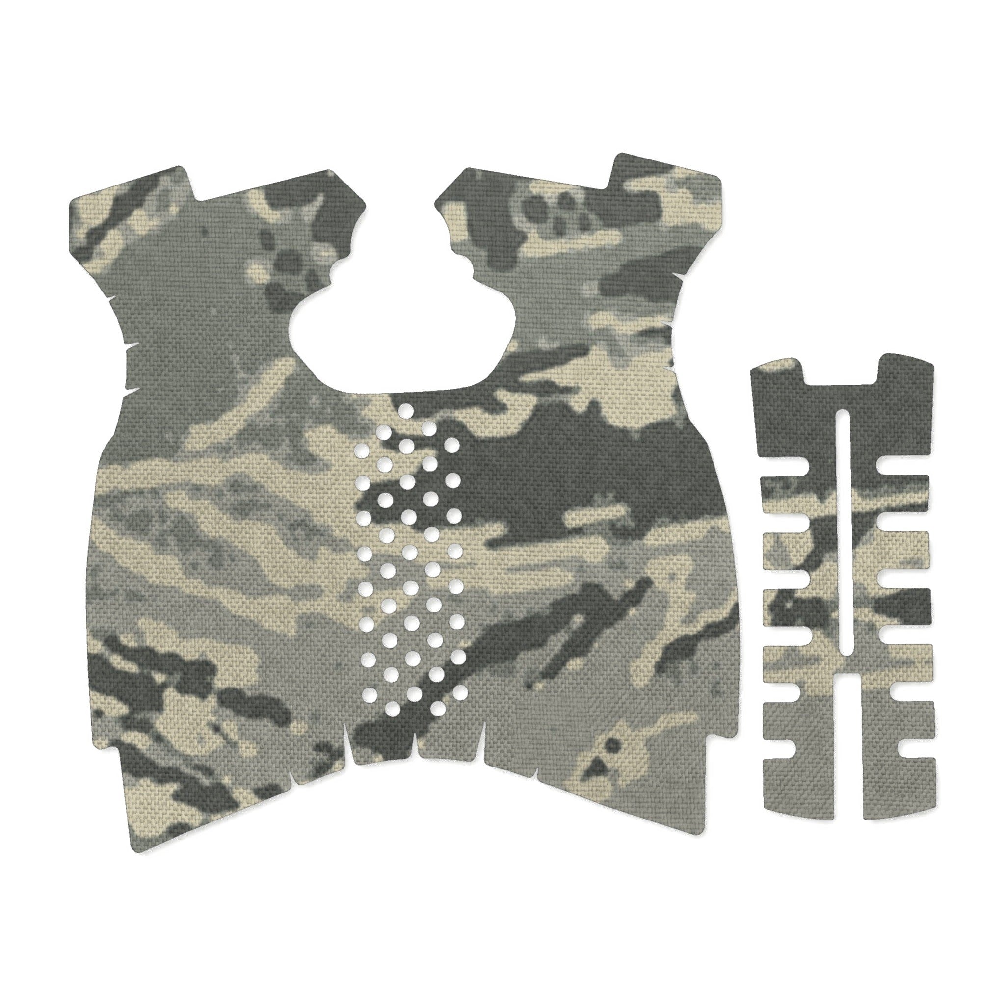 Springfield XDM 9mm/.40 S&W (Full Size) grip wrap kit outline, Tiger Stripe (ABU)