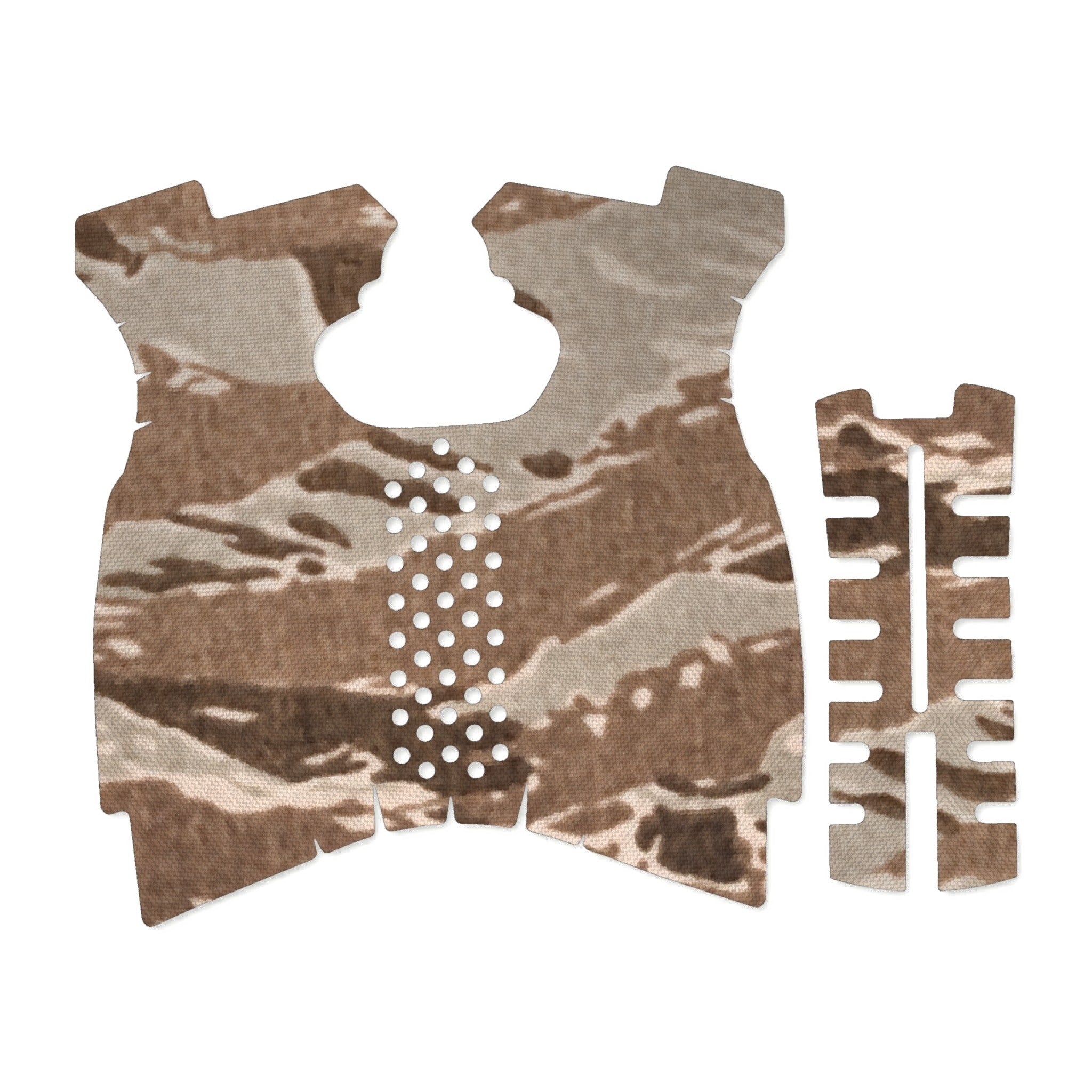 Springfield XDM 9mm/.40 S&W (Full Size) grip wrap kit outline, Tiger Stripe (Desert)