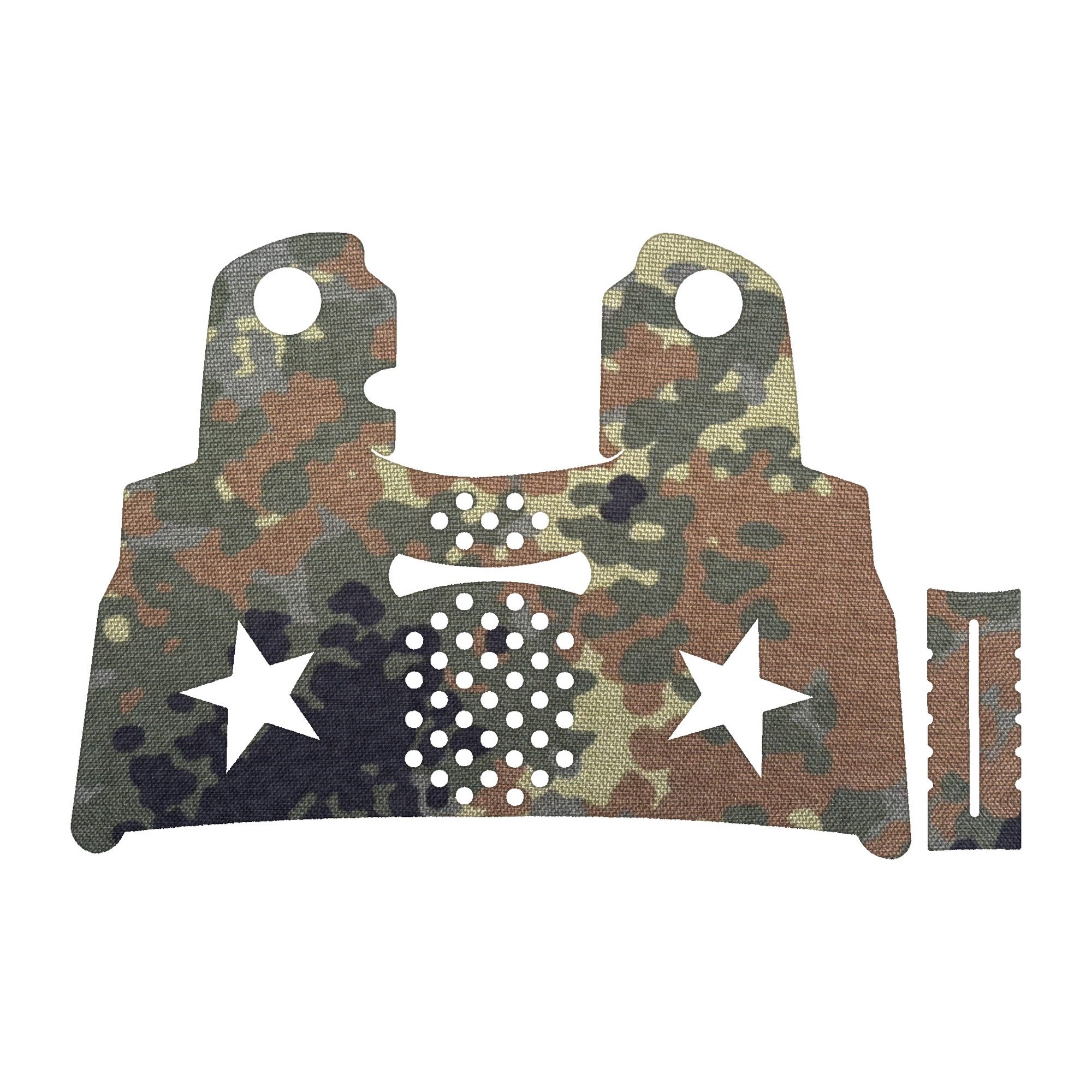 Staccato C2 grip wrap kit outline, Flecktarn