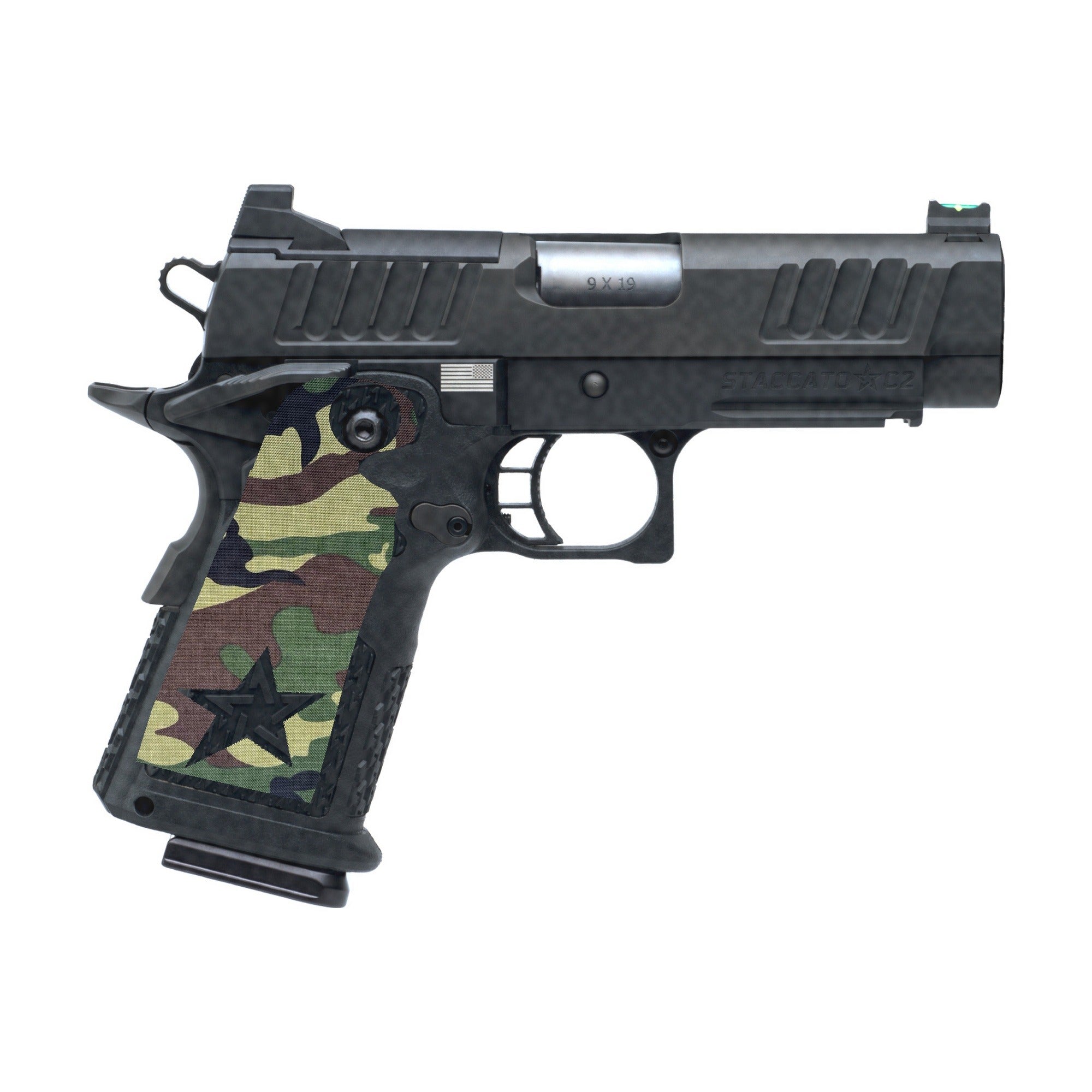 Staccato C2 Cordura grip wrap, M81 Woodland