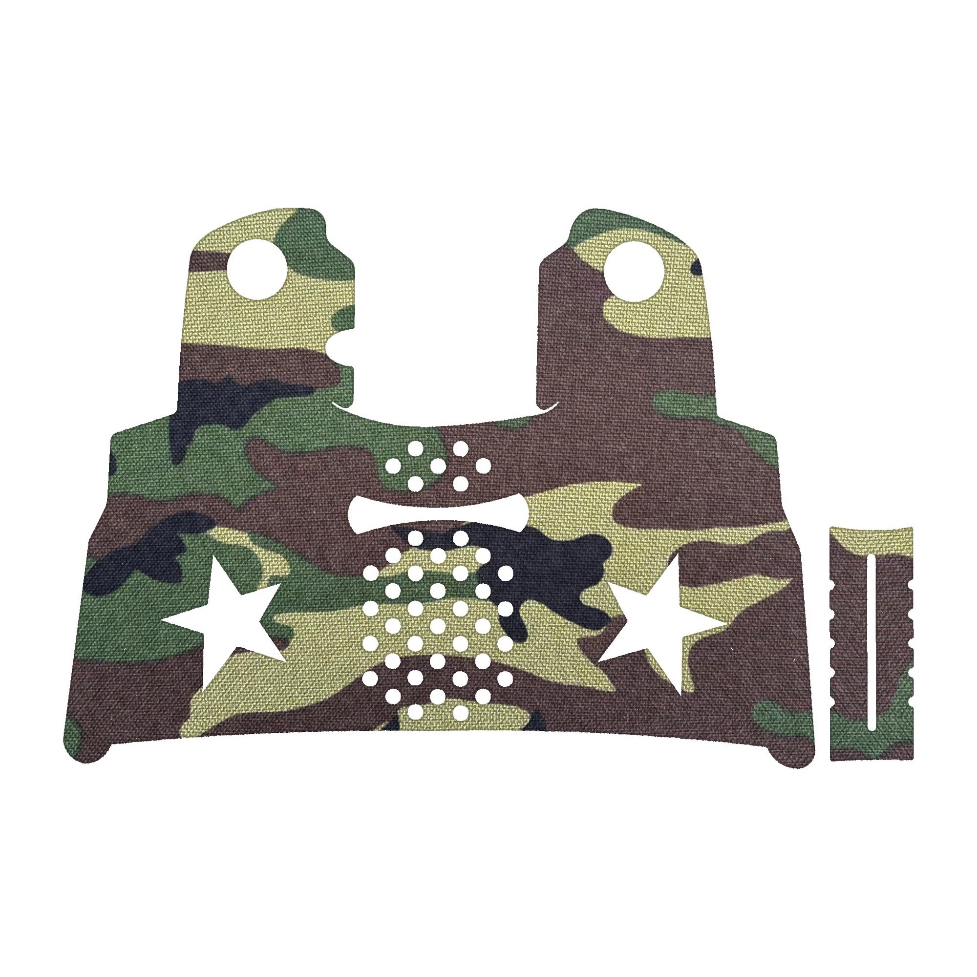 Staccato C2 grip wrap kit outline, M81 Woodland