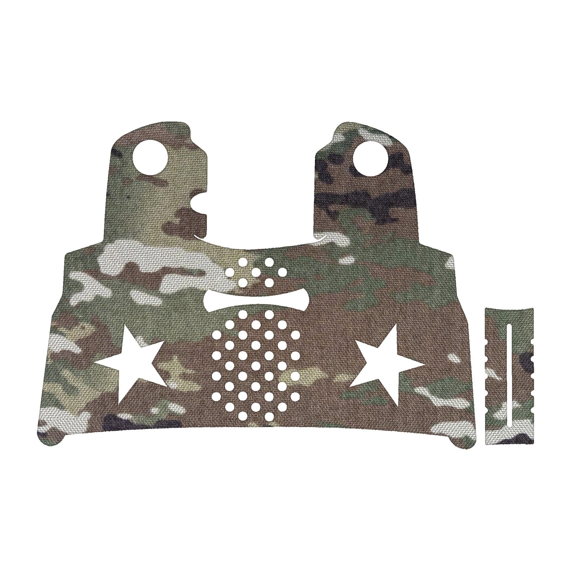 Staccato C2 grip wrap kit outline, MultiCam
