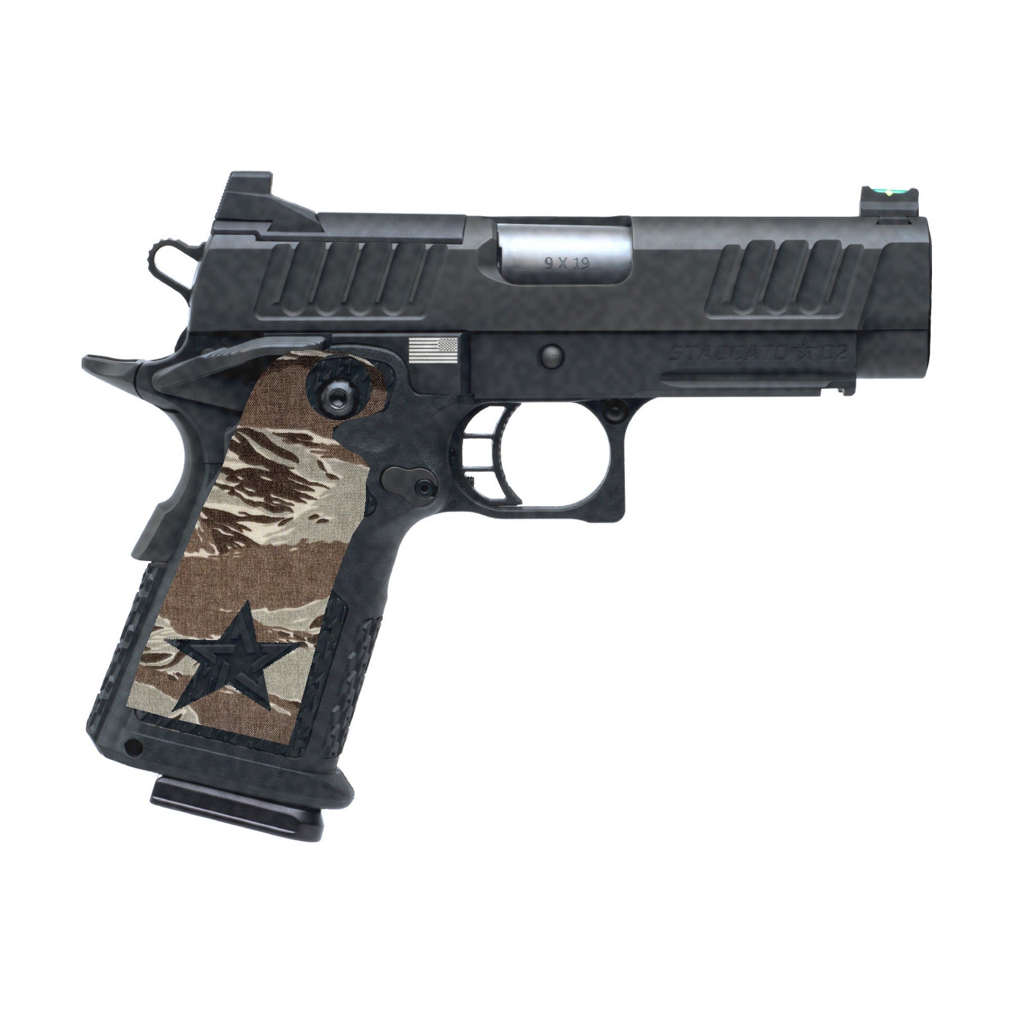 Staccato C2 Cordura grip wrap, Tiger Stripe (ABU)