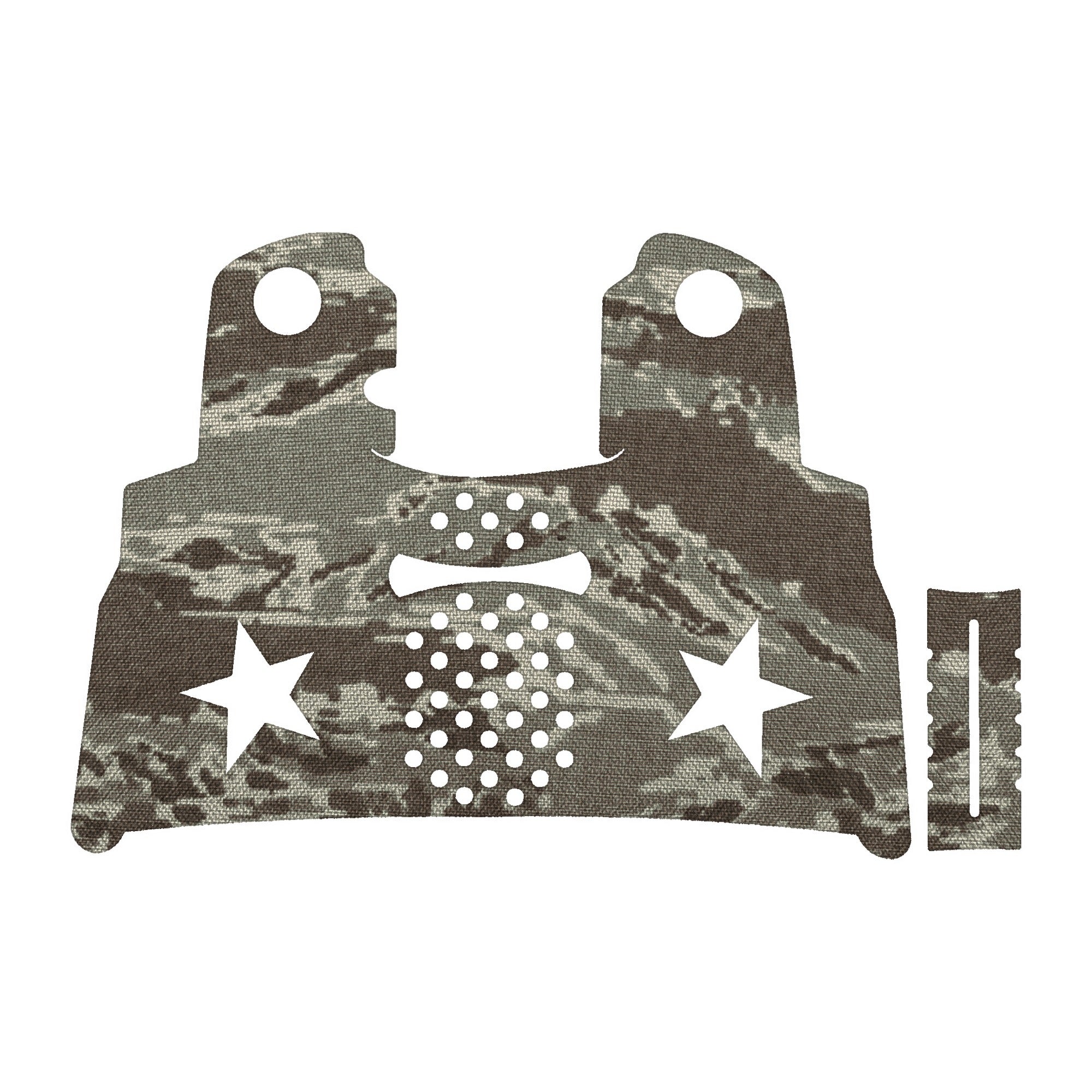 Staccato C2 grip wrap kit outline, Tiger Stripe (ABU)