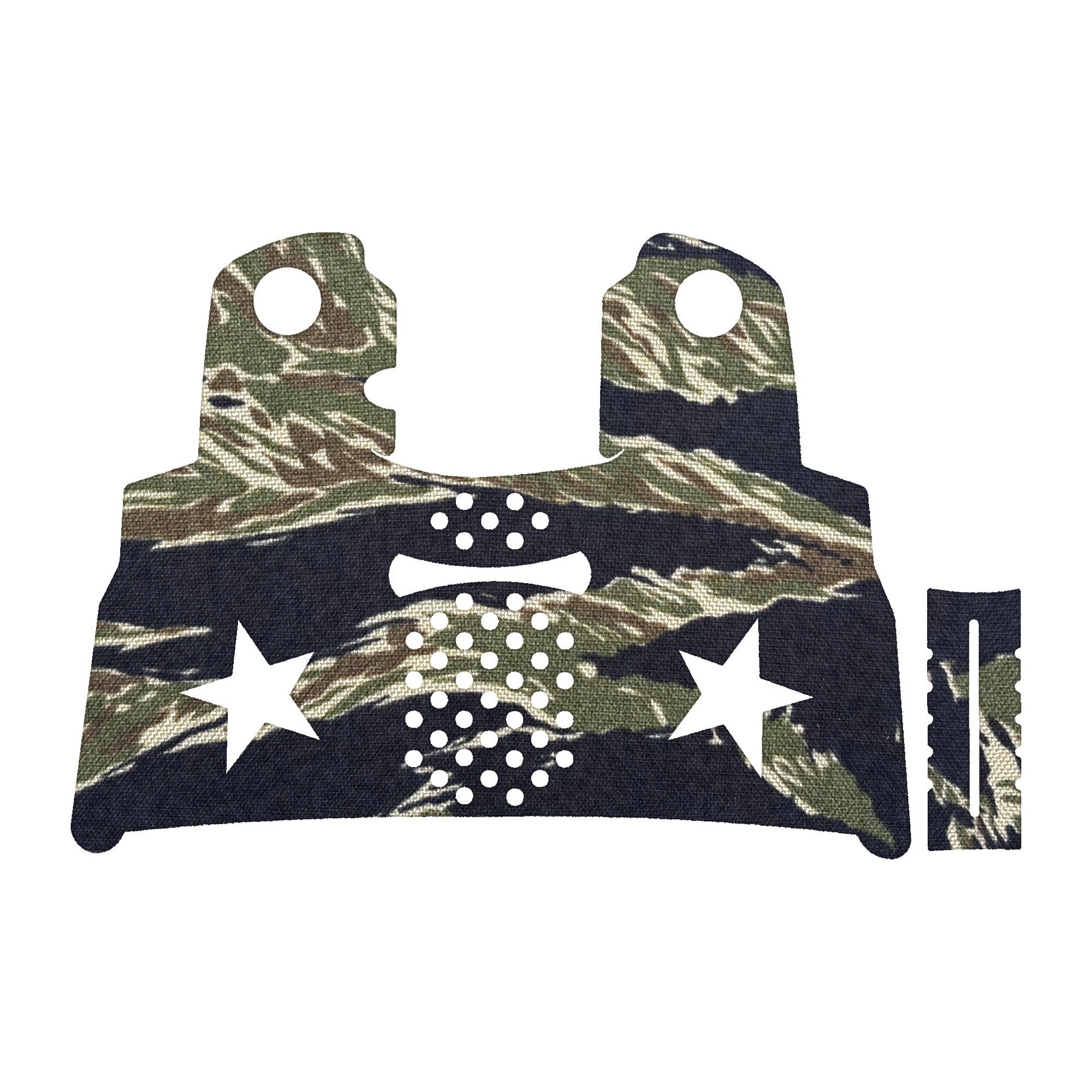 Staccato C2 grip wrap kit outline, Tiger Stripe (Green/Black)