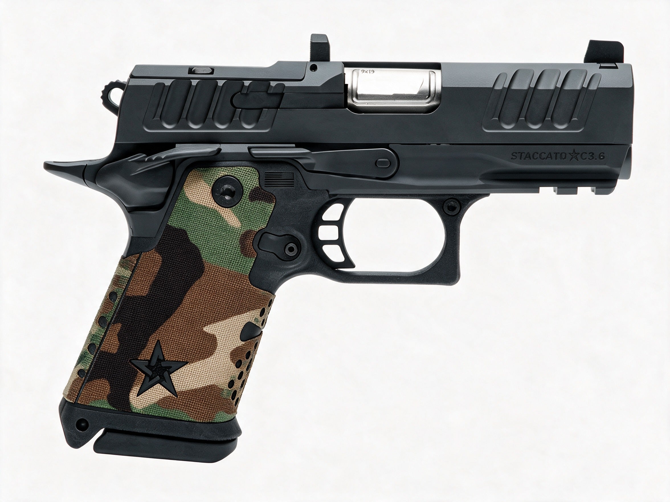 CTX Cordura 1000D Grip Kit for Staccato HD C3.6 - M81 Woodland