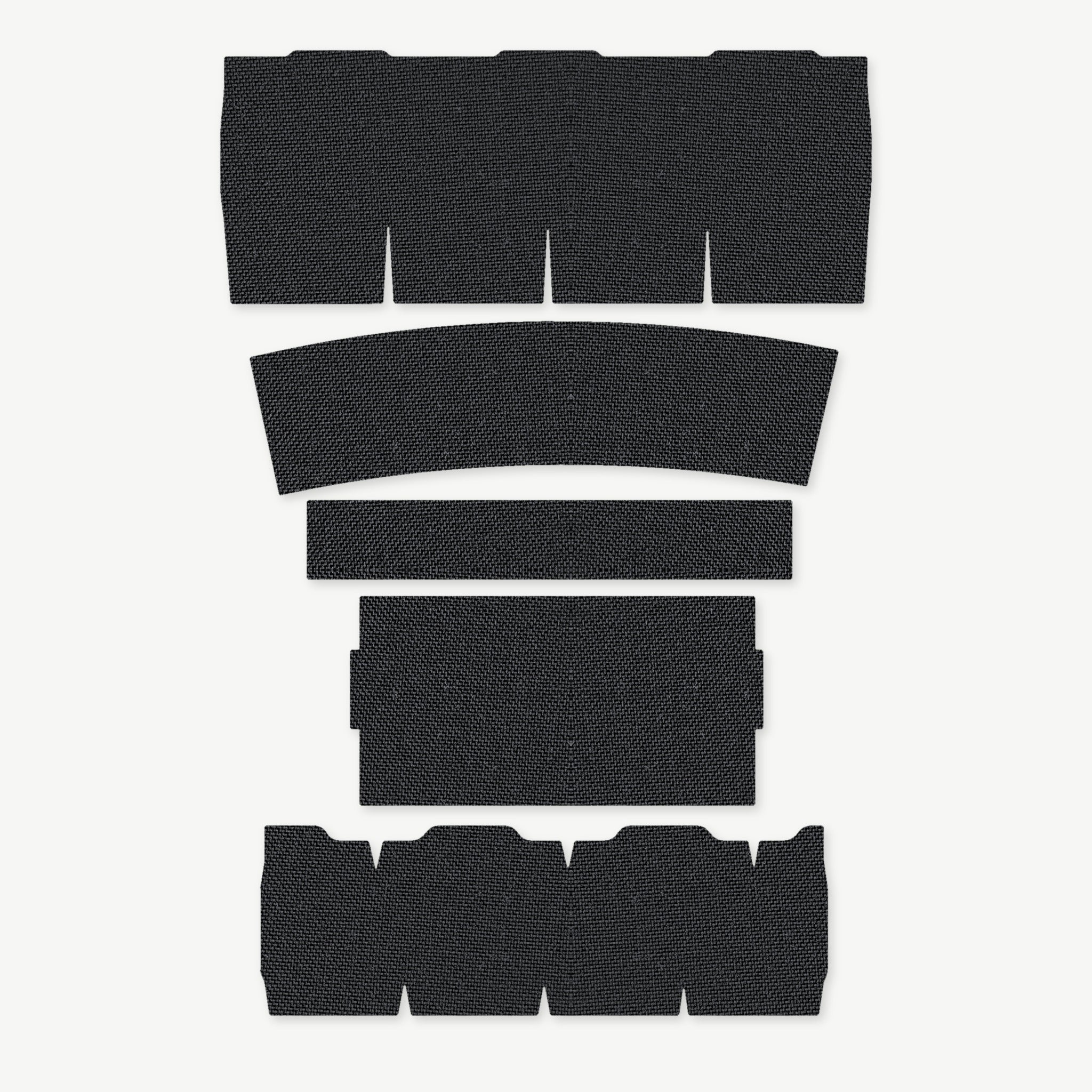 Light Wrap Kit for Streamlight ProTac 2.0 Rail-Mount - die-cut Cordura 1000D kit pieces in Black - Combat Textiles