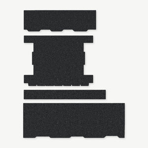 Light Wrap Kit for Streamlight ProTac Rail-Mount 1 - die-cut Cordura 1000D kit pieces in Black - Combat Textiles
