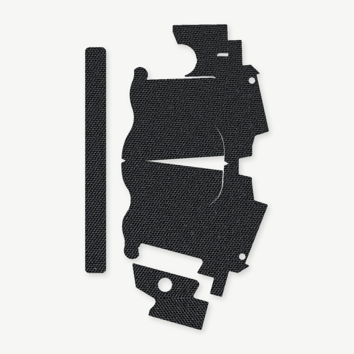 Light Wrap Kit for Streamlight TLR-7 HL-X SUB - die-cut Cordura 1000D kit pieces in Black - Combat Textiles