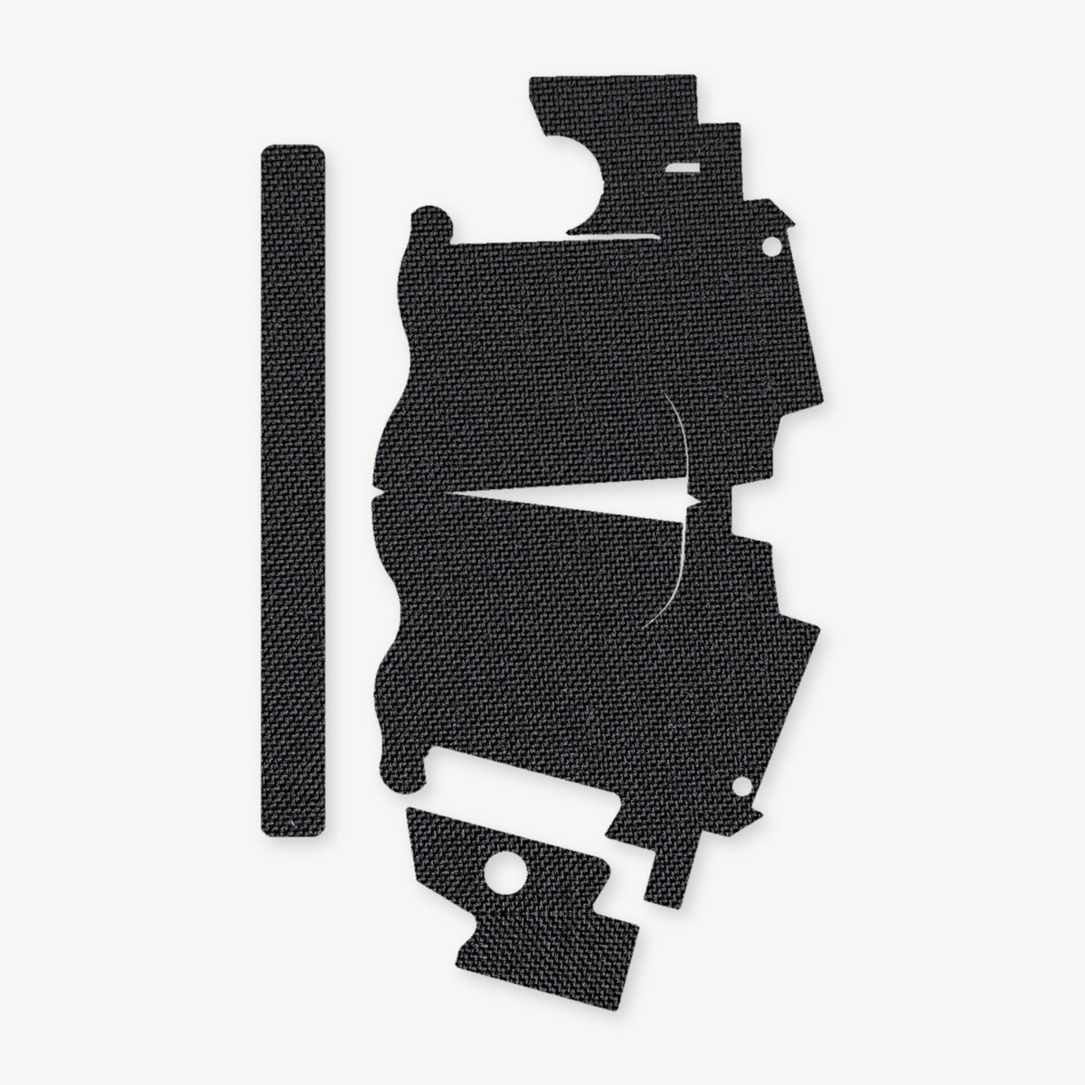 Light Wrap Kit for Streamlight TLR-7 HL-X SUB - die-cut Cordura 1000D kit pieces in Black - Combat Textiles