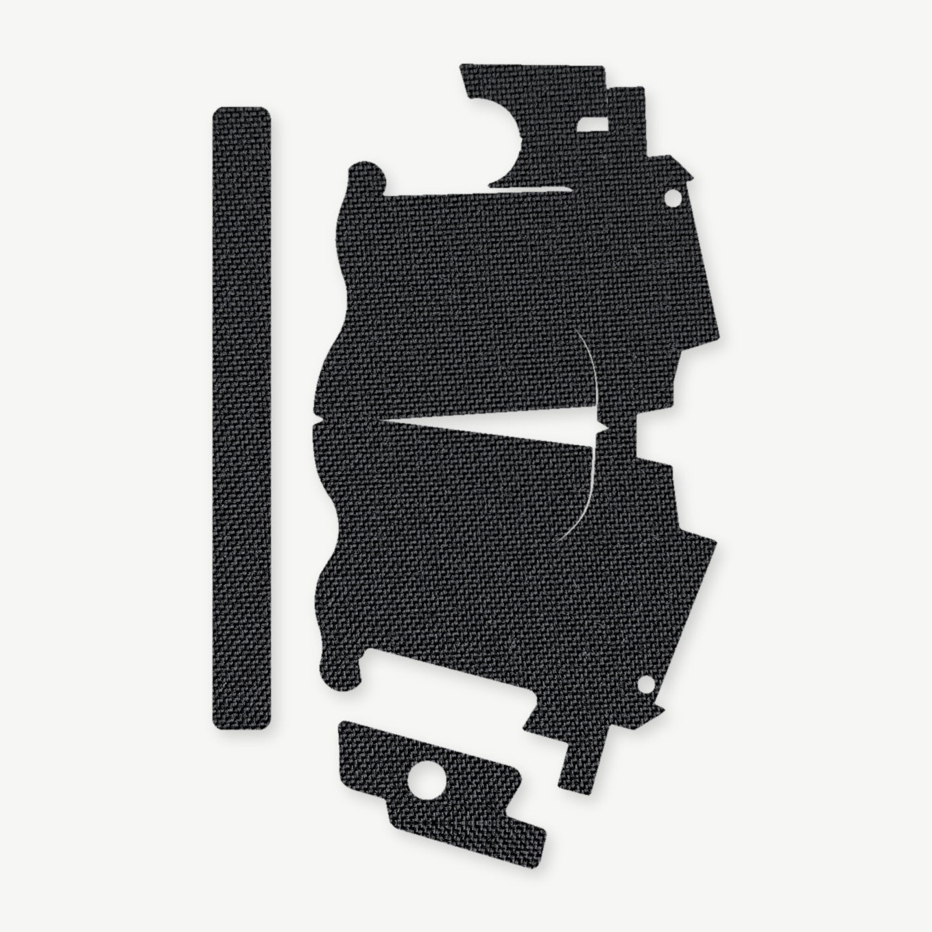 Light Wrap Kit for Streamlight TLR-7 SUB - die-cut Cordura 1000D kit pieces in Black - Combat Textiles