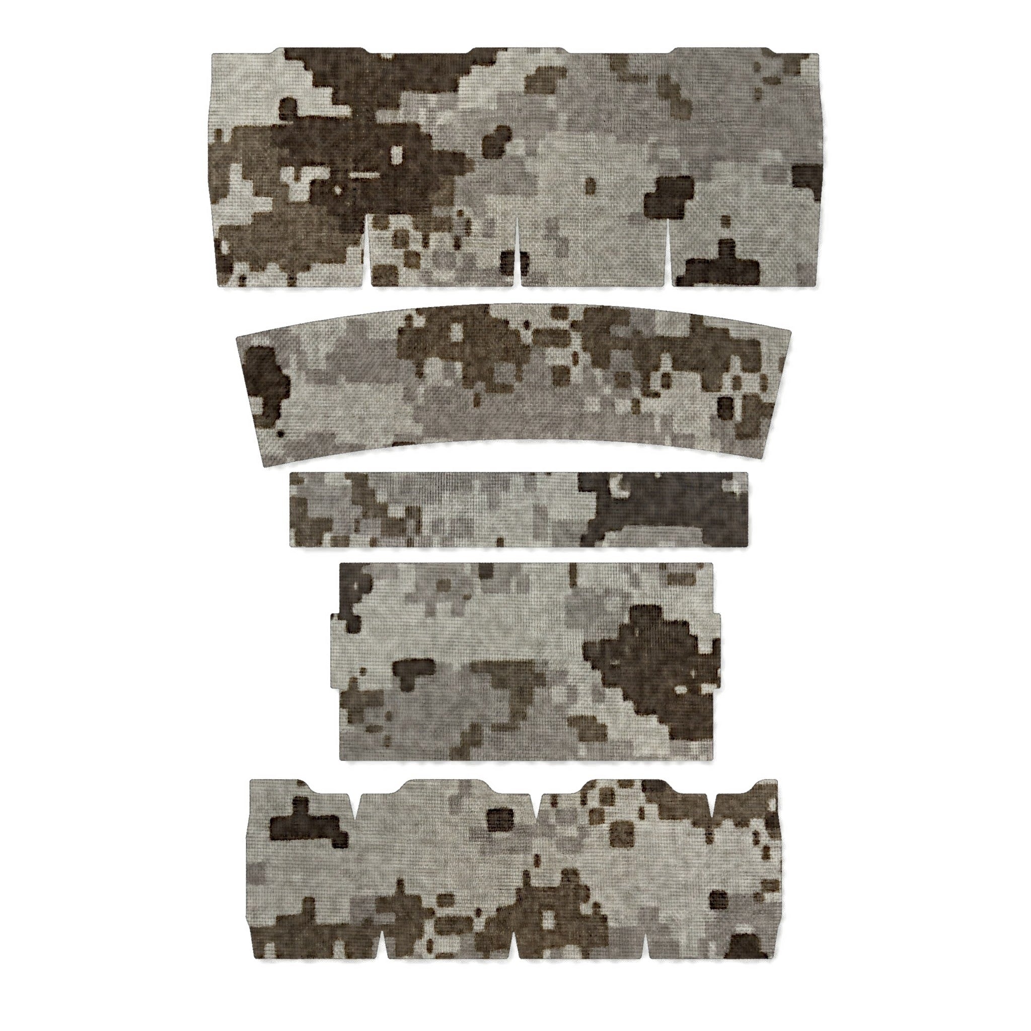 Streamlight ProTac 2.0 Rail-Mount light wrap kit outline, ACU (Desert)