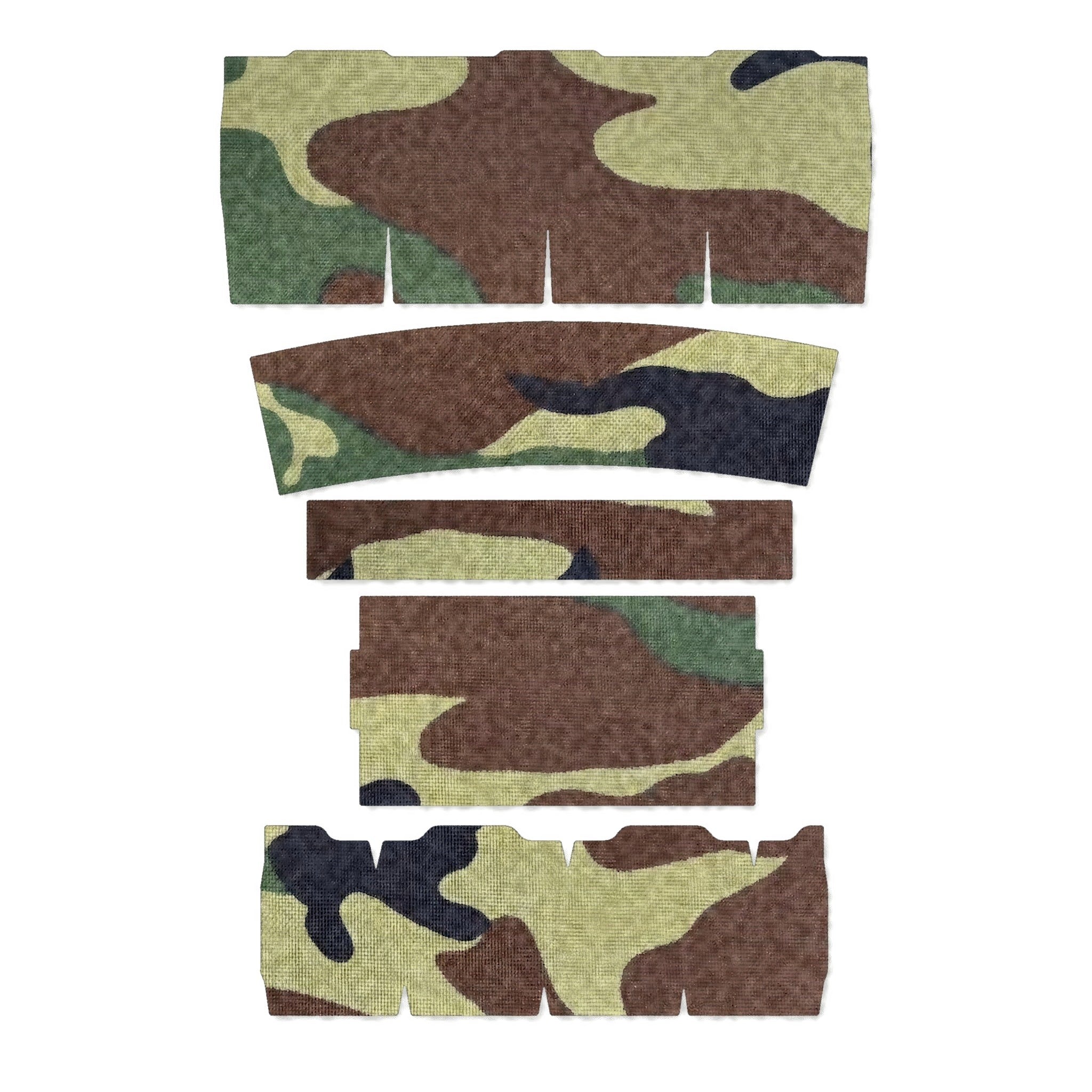 Streamlight ProTac 2.0 Rail-Mount light wrap kit outline, M81 Woodland