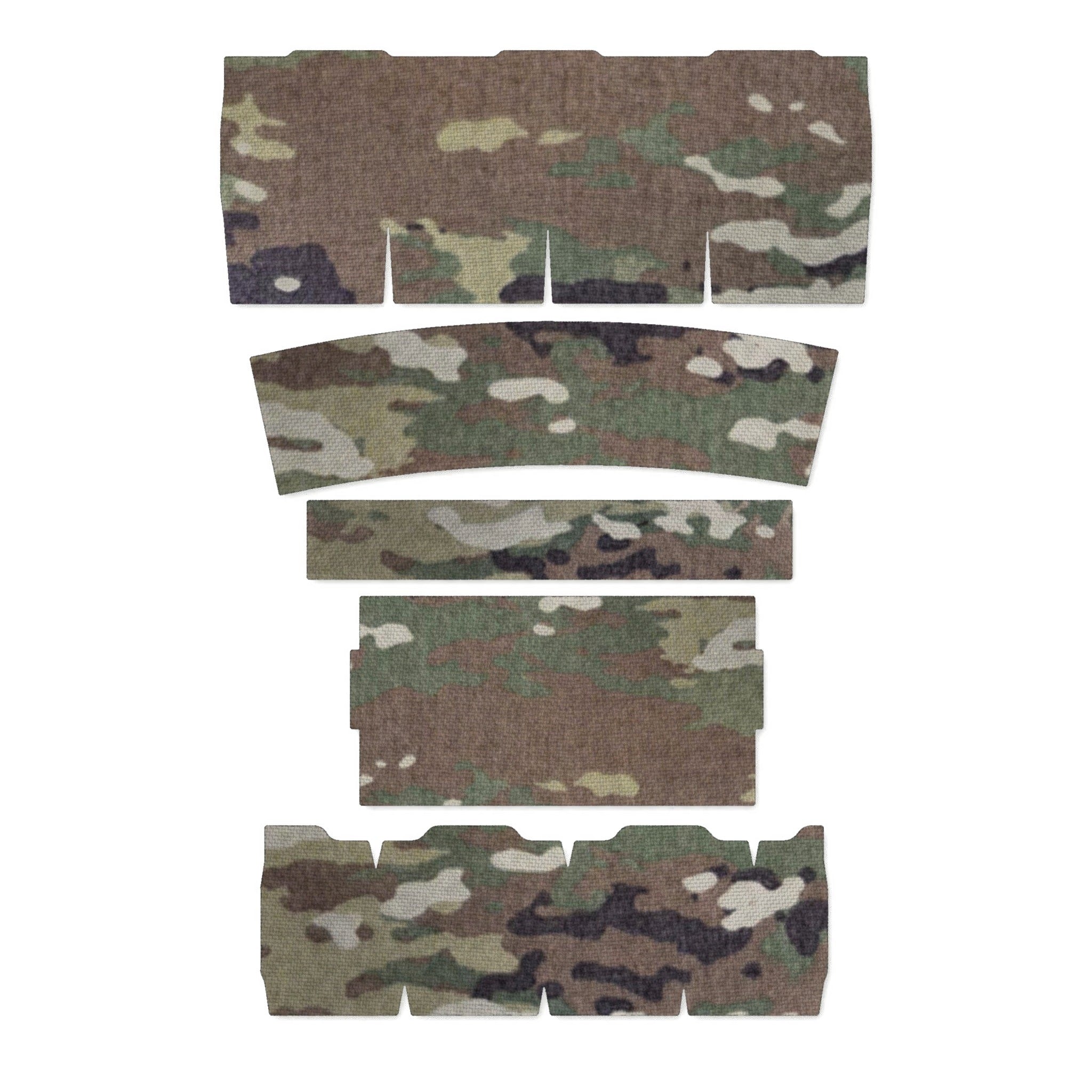 Streamlight ProTac 2.0 Rail-Mount light wrap kit outline, MultiCam