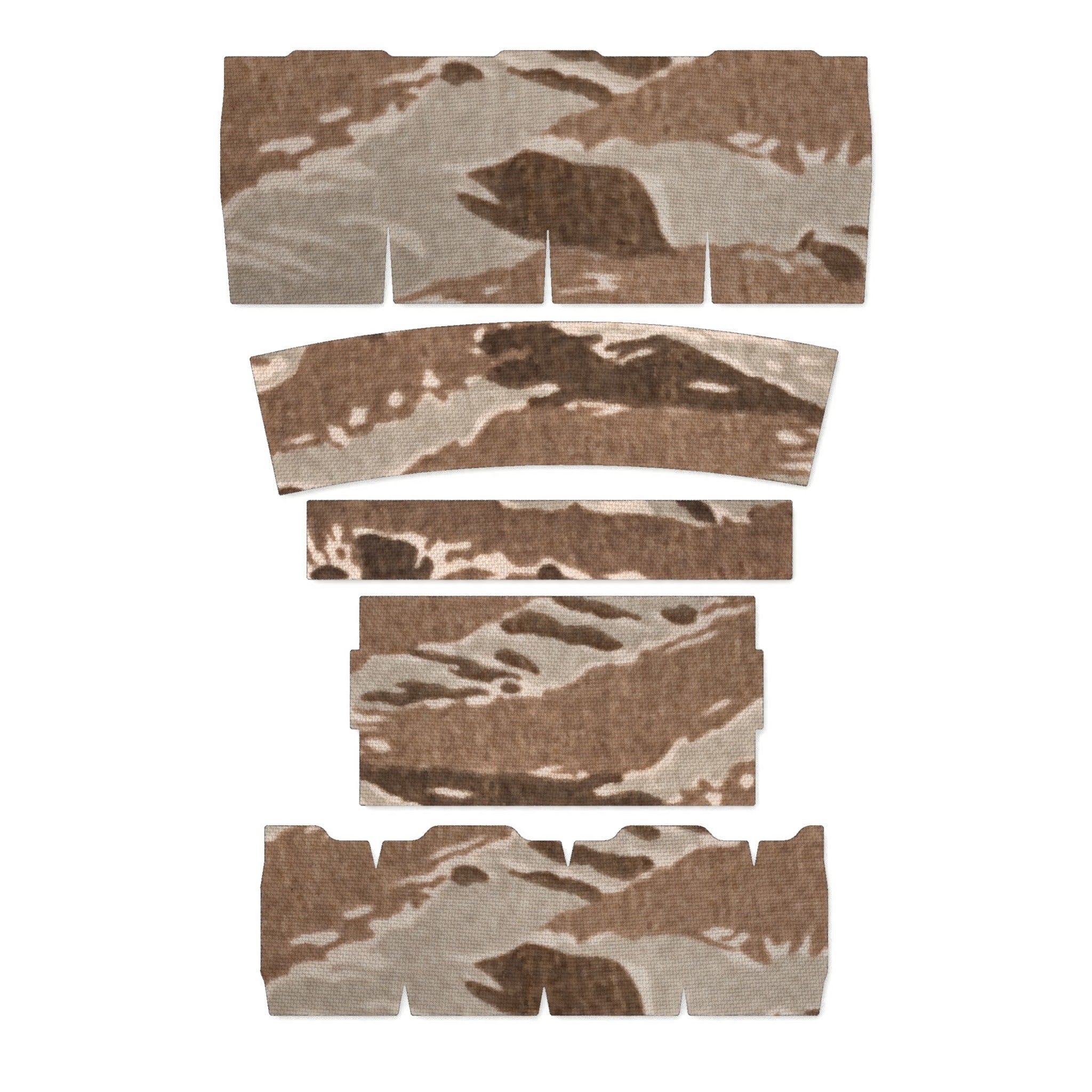 Streamlight ProTac 2.0 Rail-Mount light wrap kit outline, Tiger Stripe (Desert)