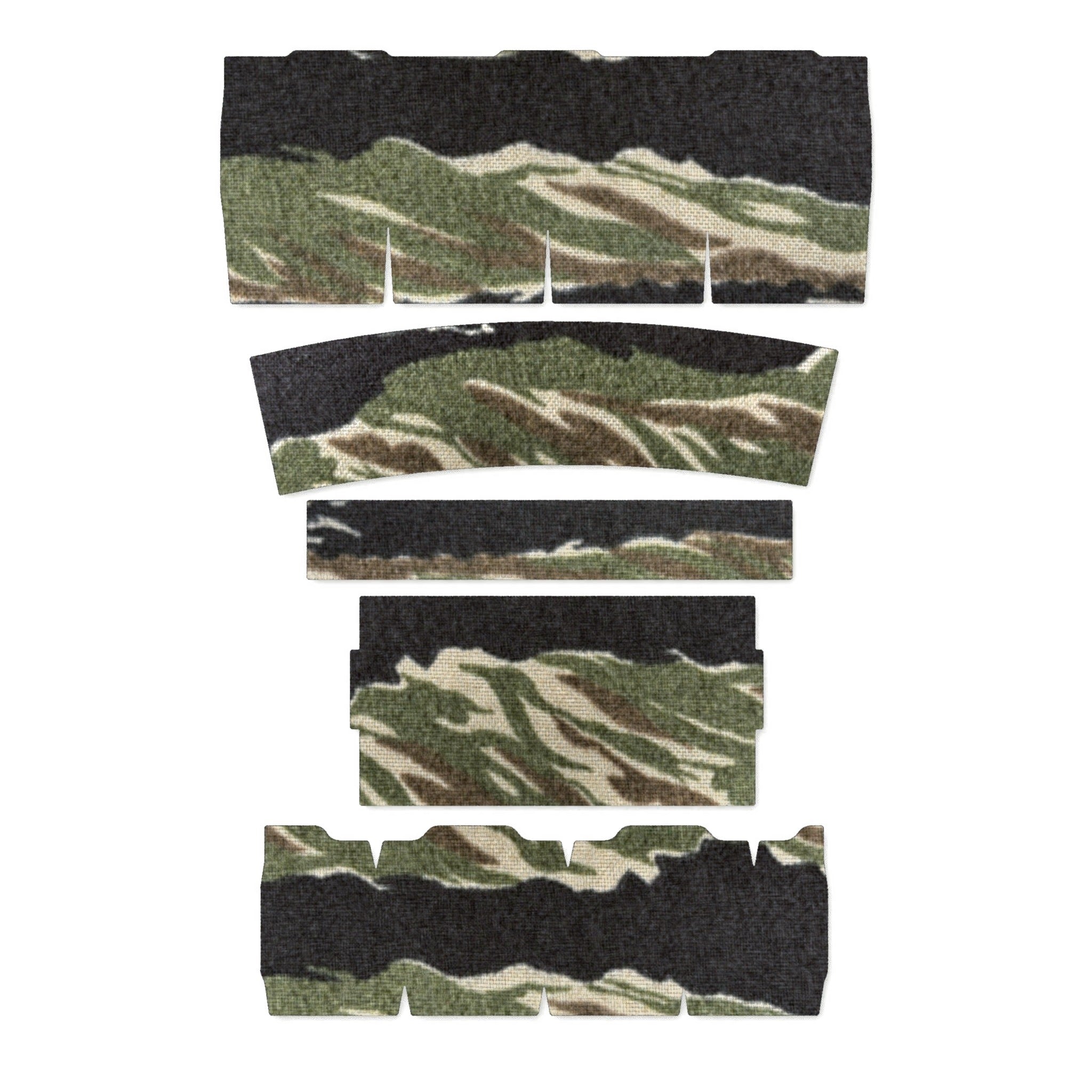 Streamlight ProTac 2.0 Rail-Mount light wrap kit outline, Tiger Stripe (Green/Black)