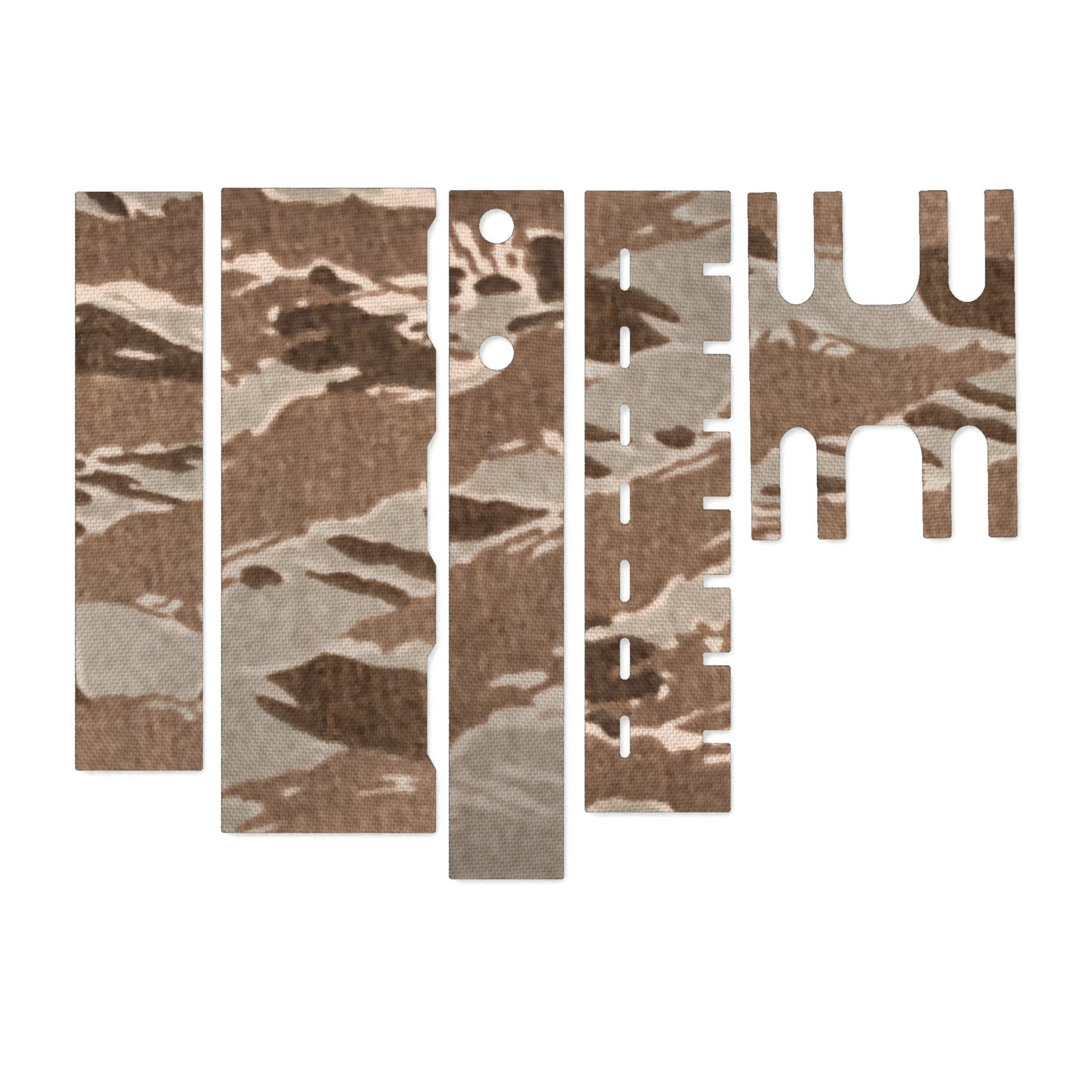 Streamlight ProTac HL-X Laser light wrap kit outline, Tiger Stripe (Desert)