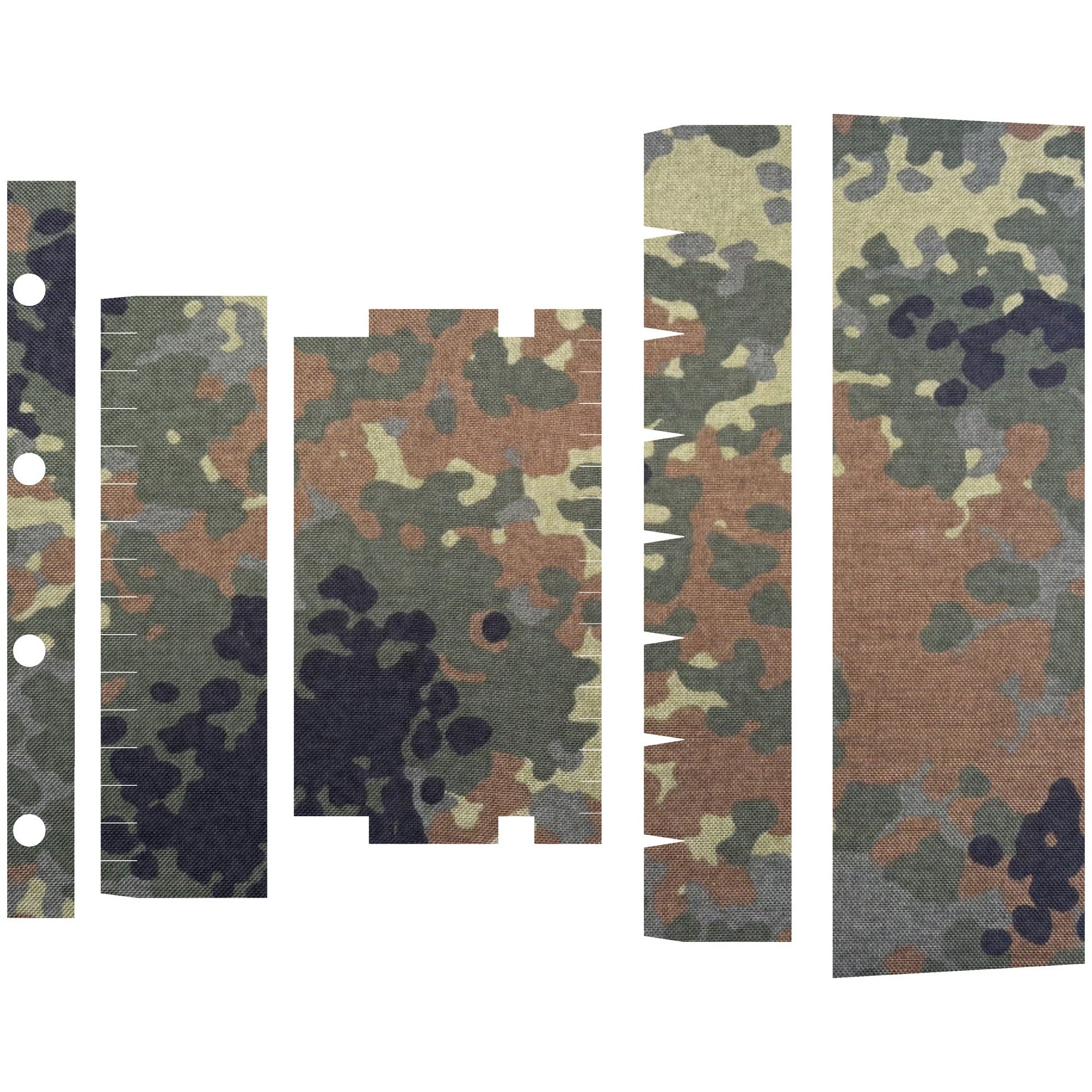 SureFire Mini Scout M300/M340 (DF/DFT) light wrap kit outline, Flecktarn (M300/M340-DF)