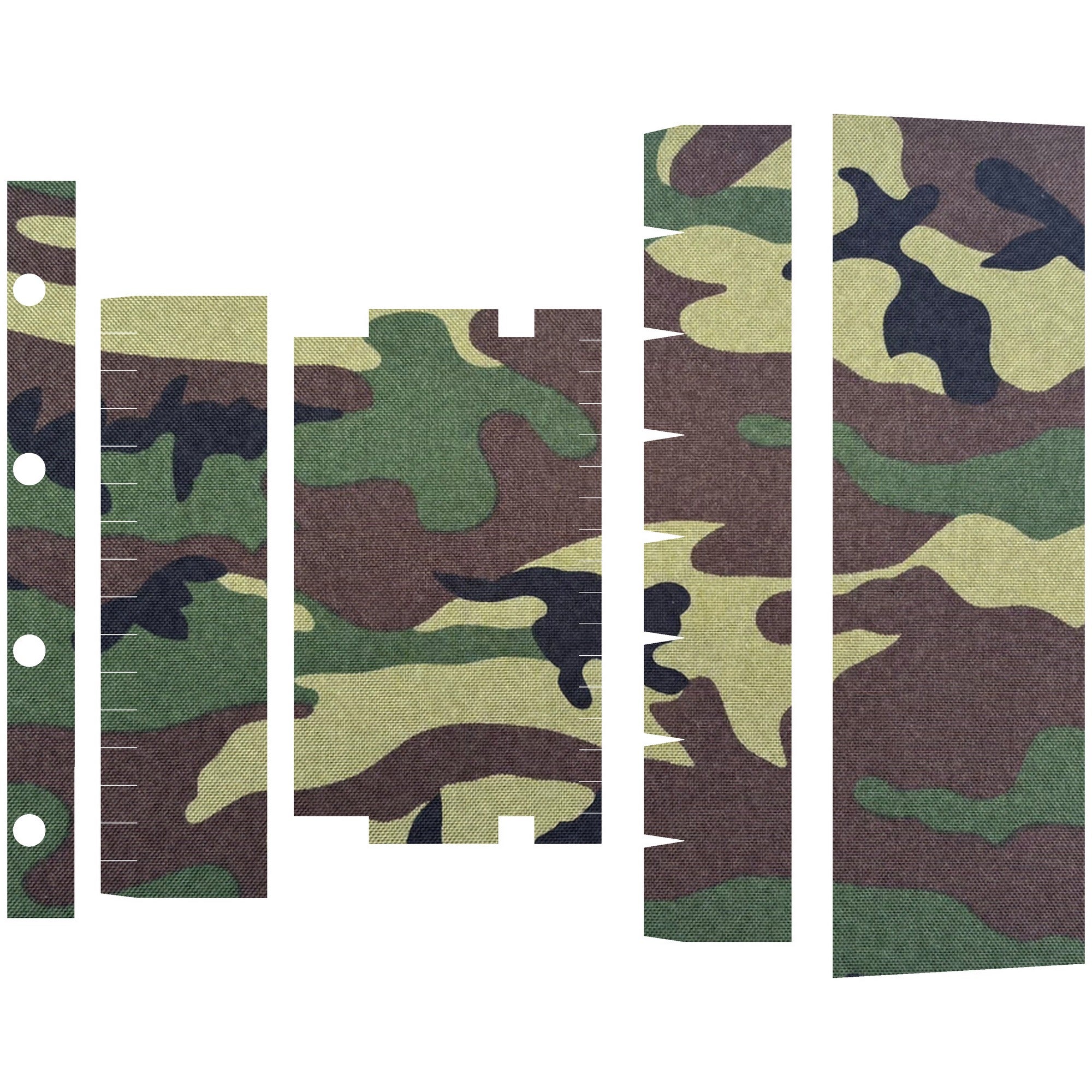 SureFire Mini Scout M300/M340 (DF/DFT) light wrap kit outline, M81 Woodland (M300/M340-DF)