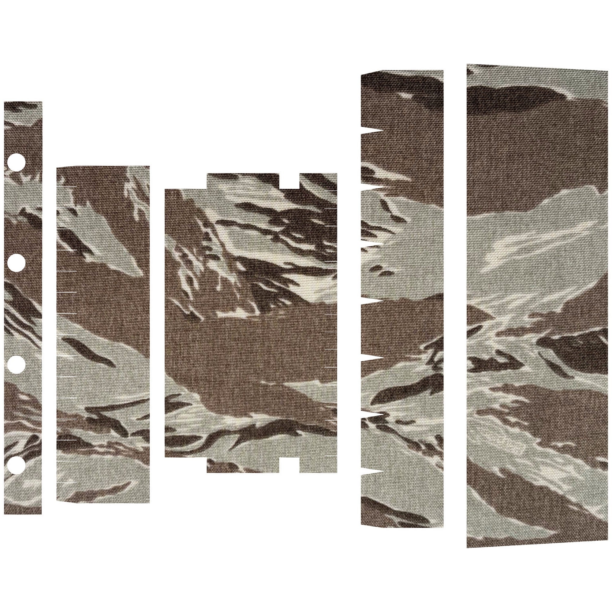 SureFire Mini Scout M300/M340 (DF/DFT) light wrap kit outline, Tiger Stripe (ABU) (M300/M340-DF)