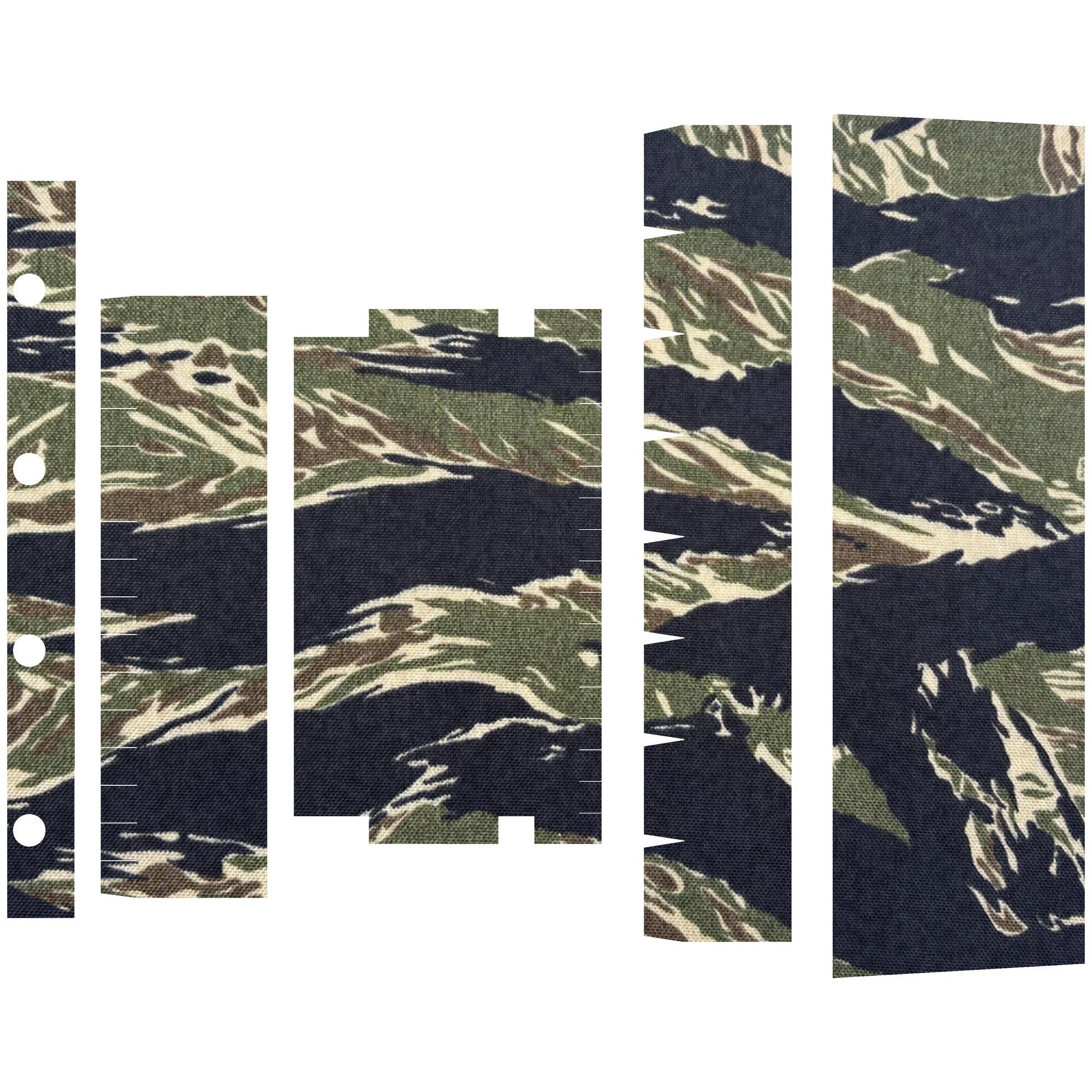 SureFire Mini Scout M300/M340 (DF/DFT) light wrap kit outline, Tiger Stripe (Green/Black) (M300/M340-DF)