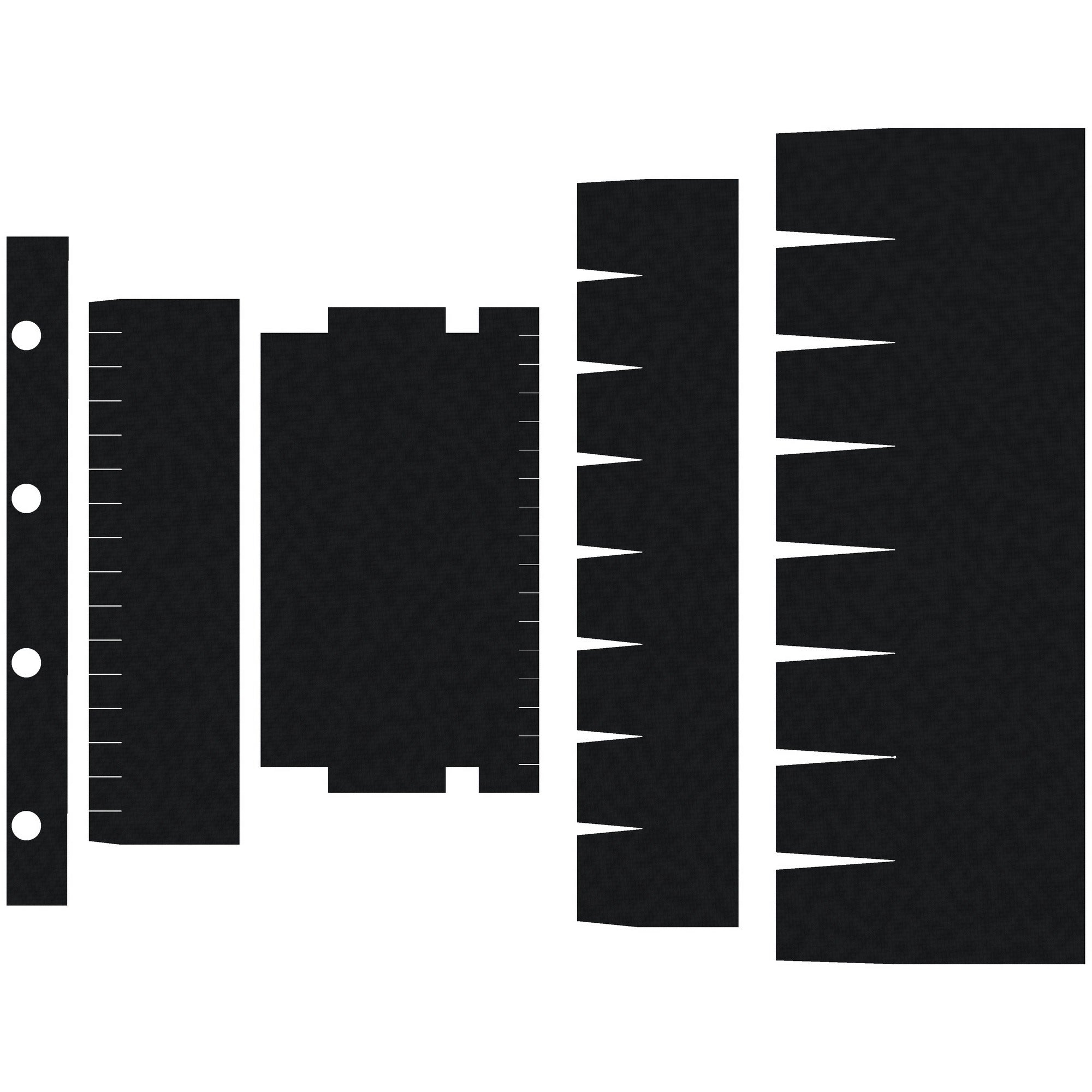 SureFire Mini Scout M300/M340 (DF/DFT) light wrap kit outline, Black (M300/M340-DFT)