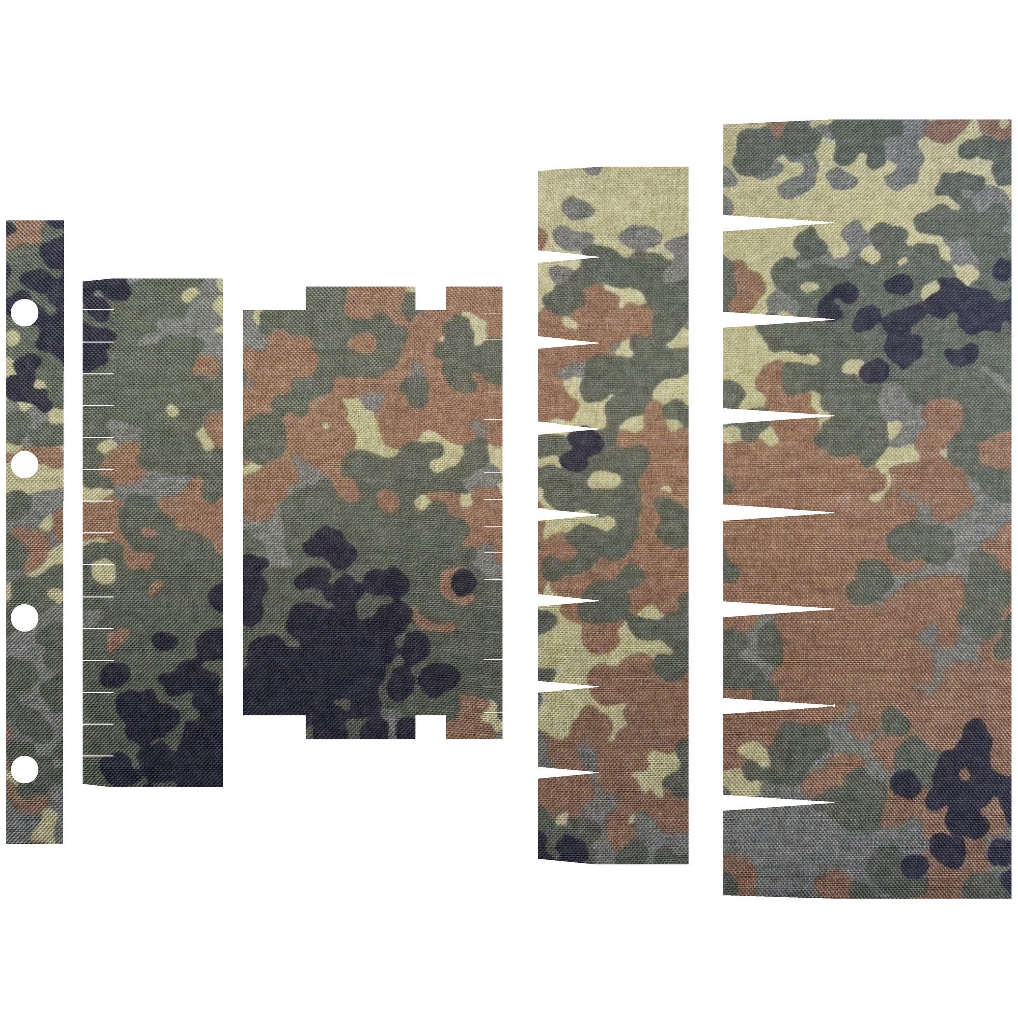 SureFire Mini Scout M300/M340 (DF/DFT) light wrap kit outline, Flecktarn (M300/M340-DFT)
