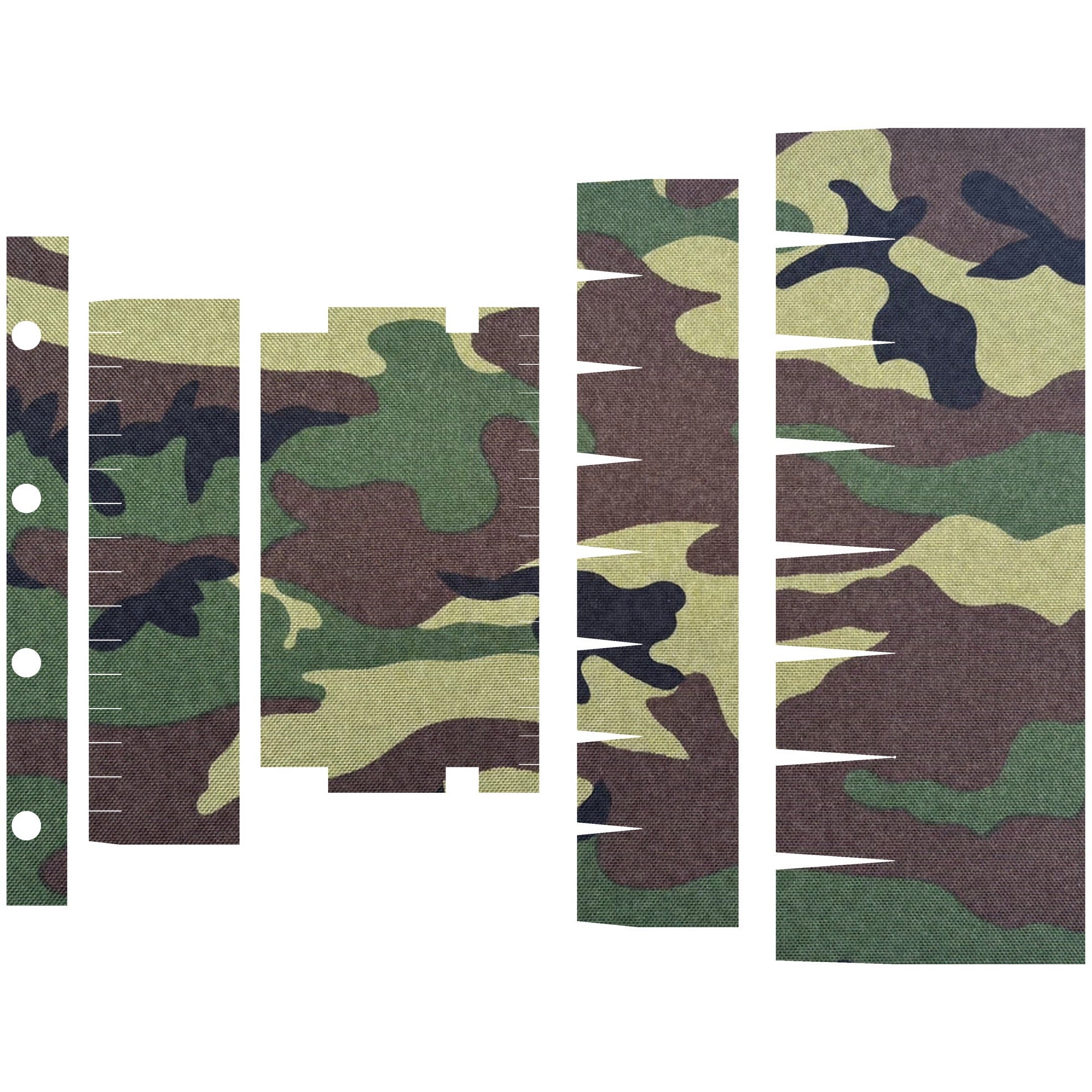 SureFire Mini Scout M300/M340 (DF/DFT) light wrap kit outline, M81 Woodland (M300/M340-DFT)