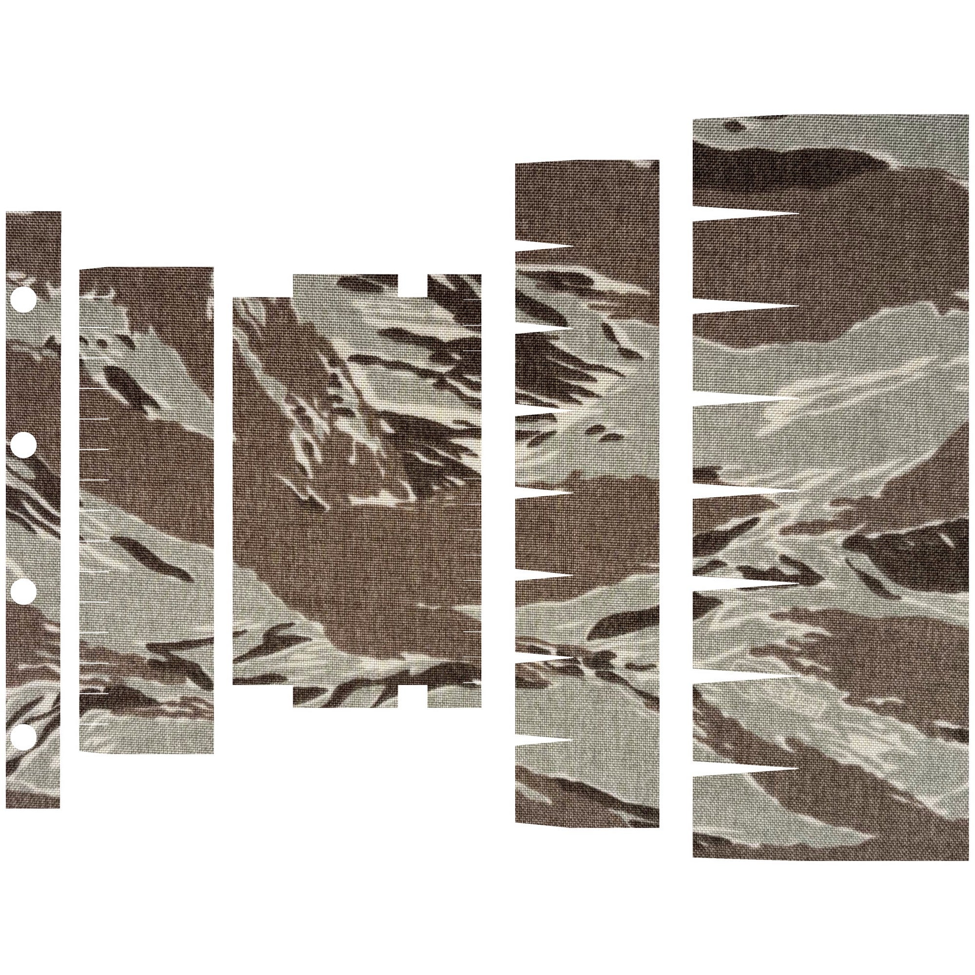 SureFire Mini Scout M300/M340 (DF/DFT) light wrap kit outline, Tiger Stripe (ABU) (M300/M340-DFT)