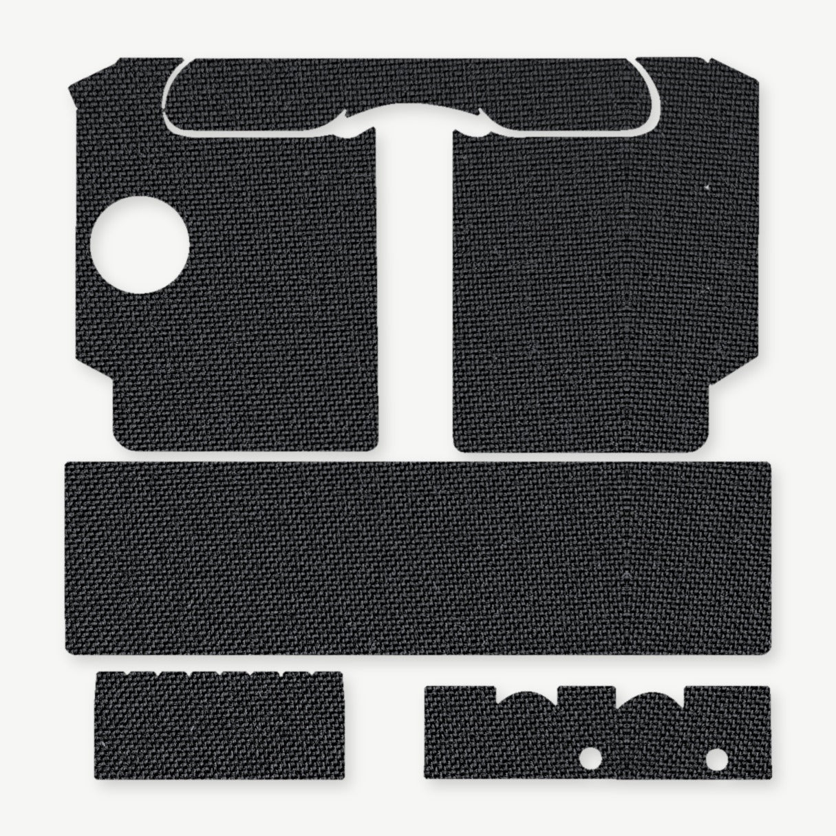 Light Wrap Kit for SureFire X400/X400U - die-cut Cordura 1000D kit pieces in Black - Combat Textiles